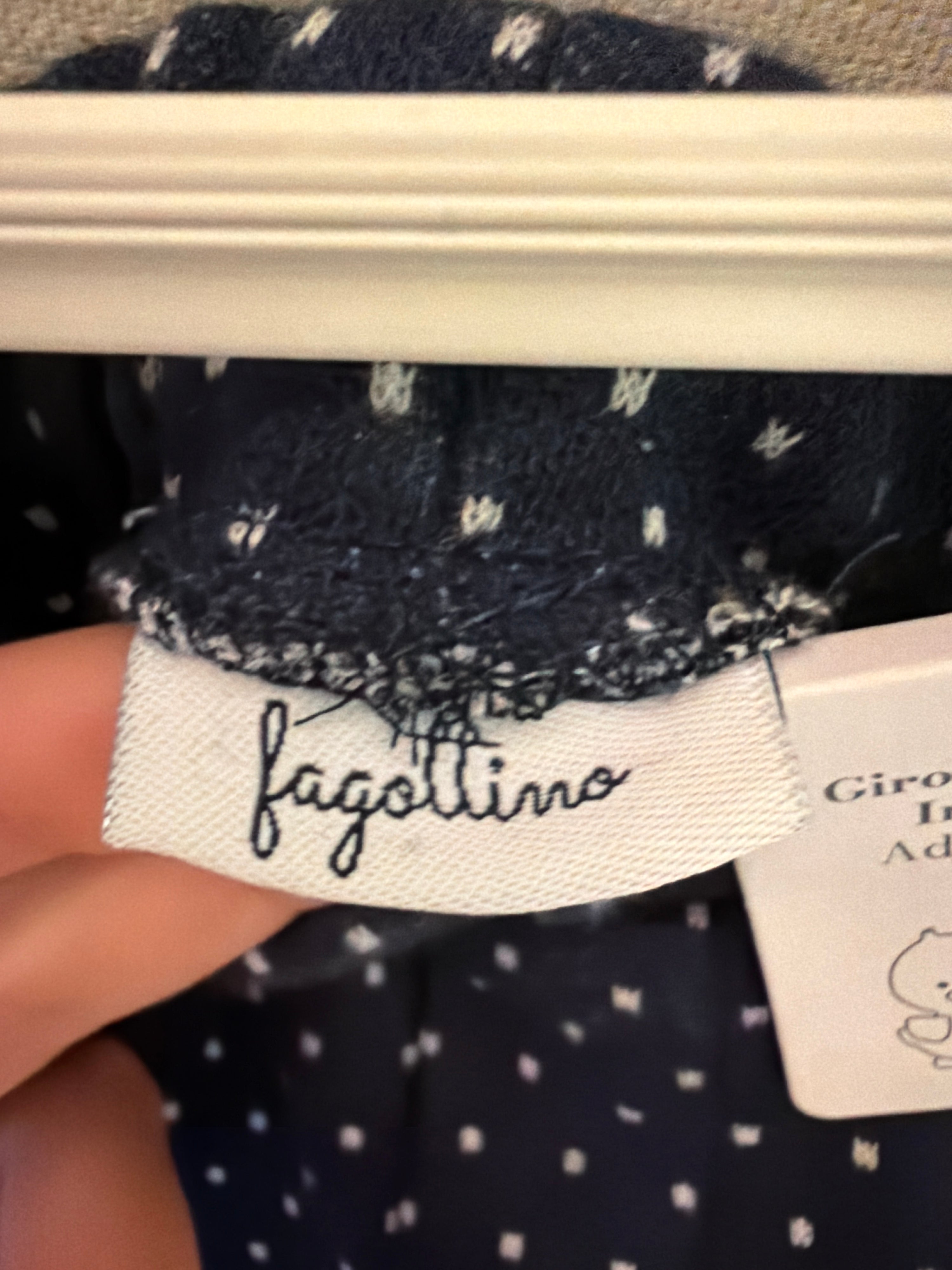 NWTs fagottino Navy Blue with White Dots Pants / 18-24 months