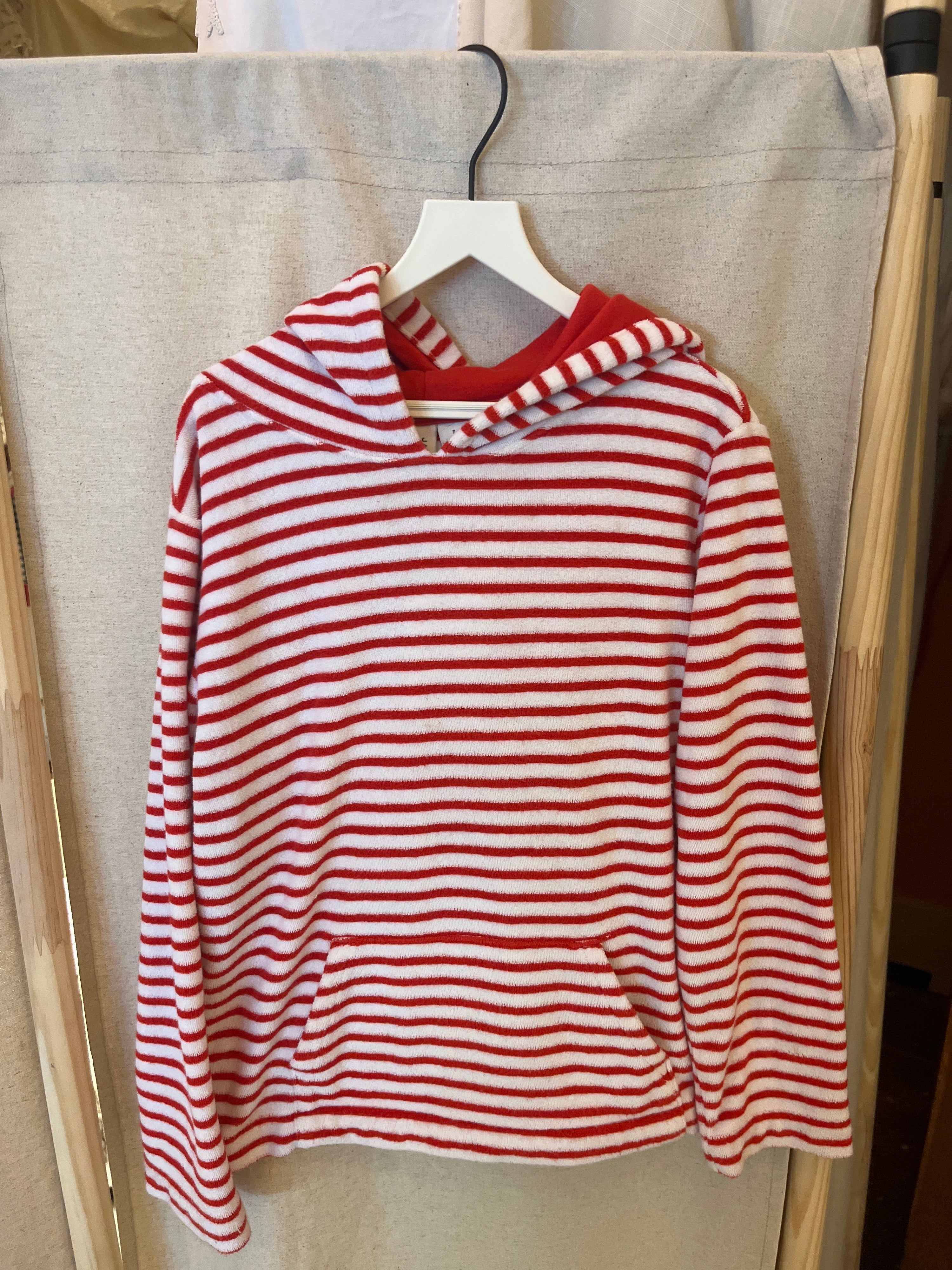 Janie and Jack Red Stripe Terry Sweatshirt / 7