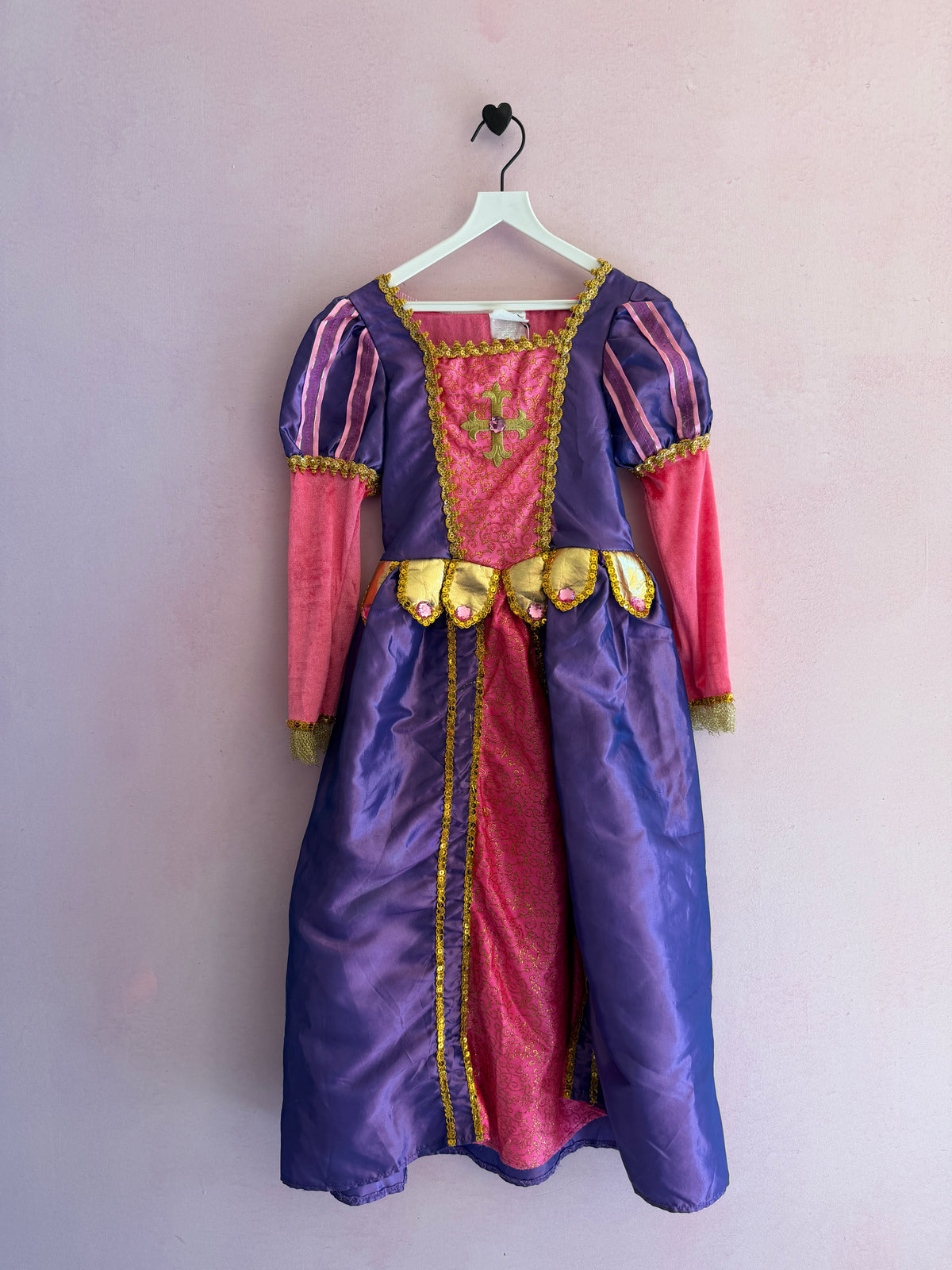 Girls Purple and Pink Princess Queen Play Costume Dress / M/L