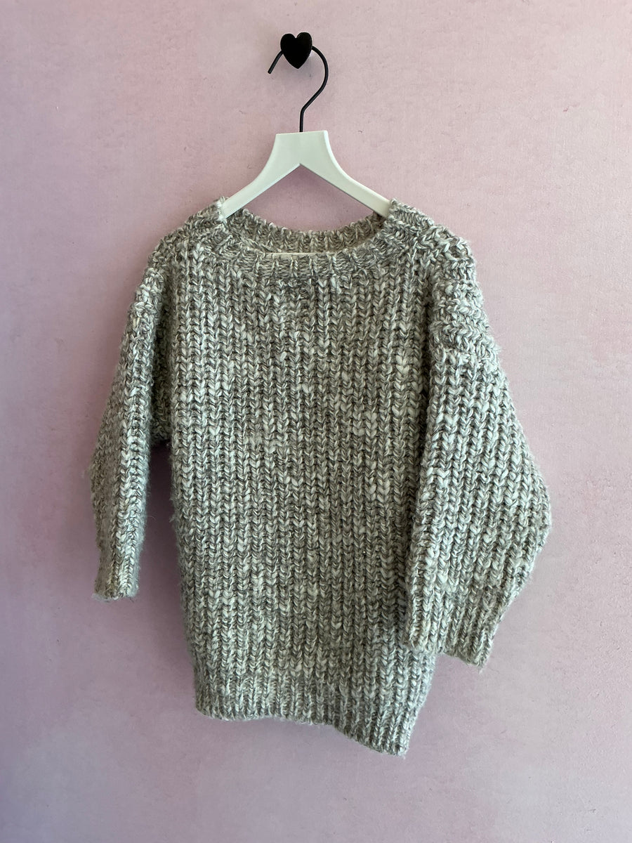 Play Up Gray Knit Sweater / 36 Months