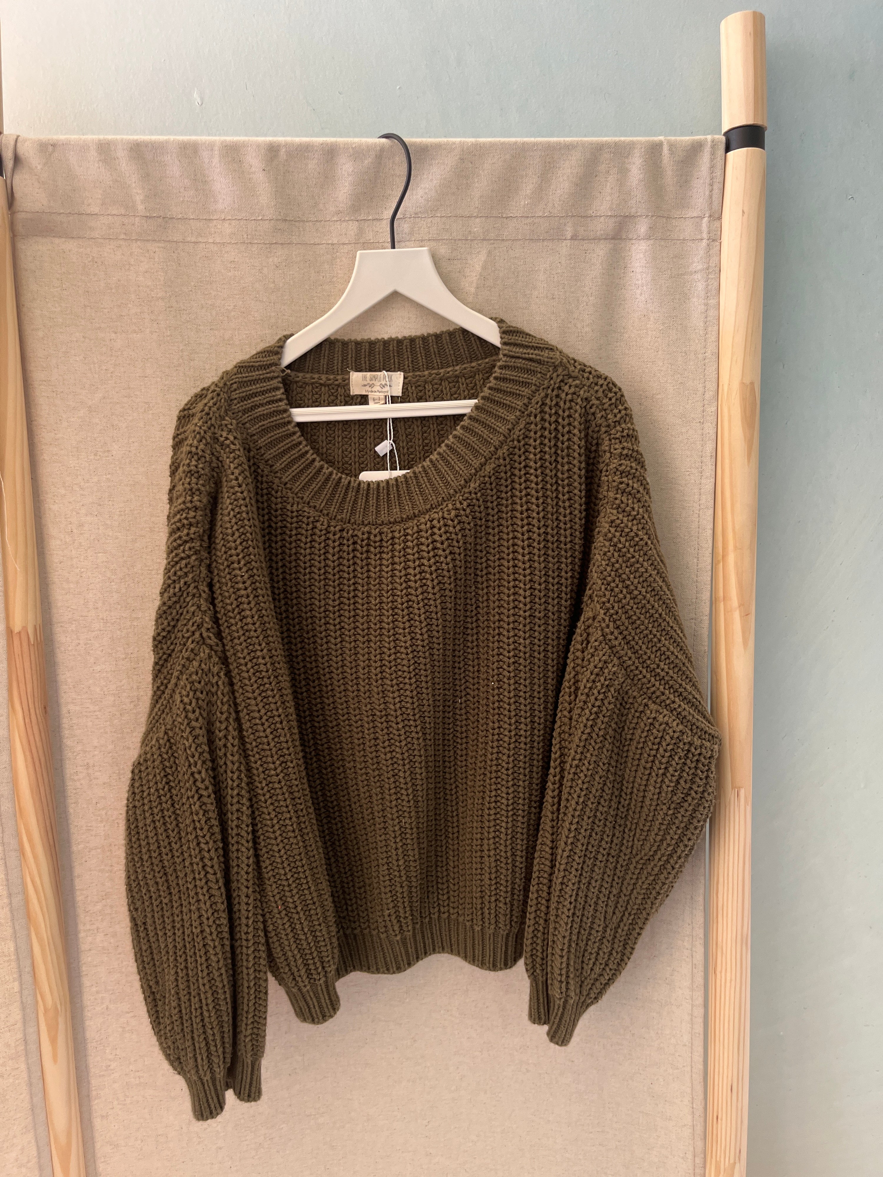 The Simple Folk Olive Sweater / 6-7 Years