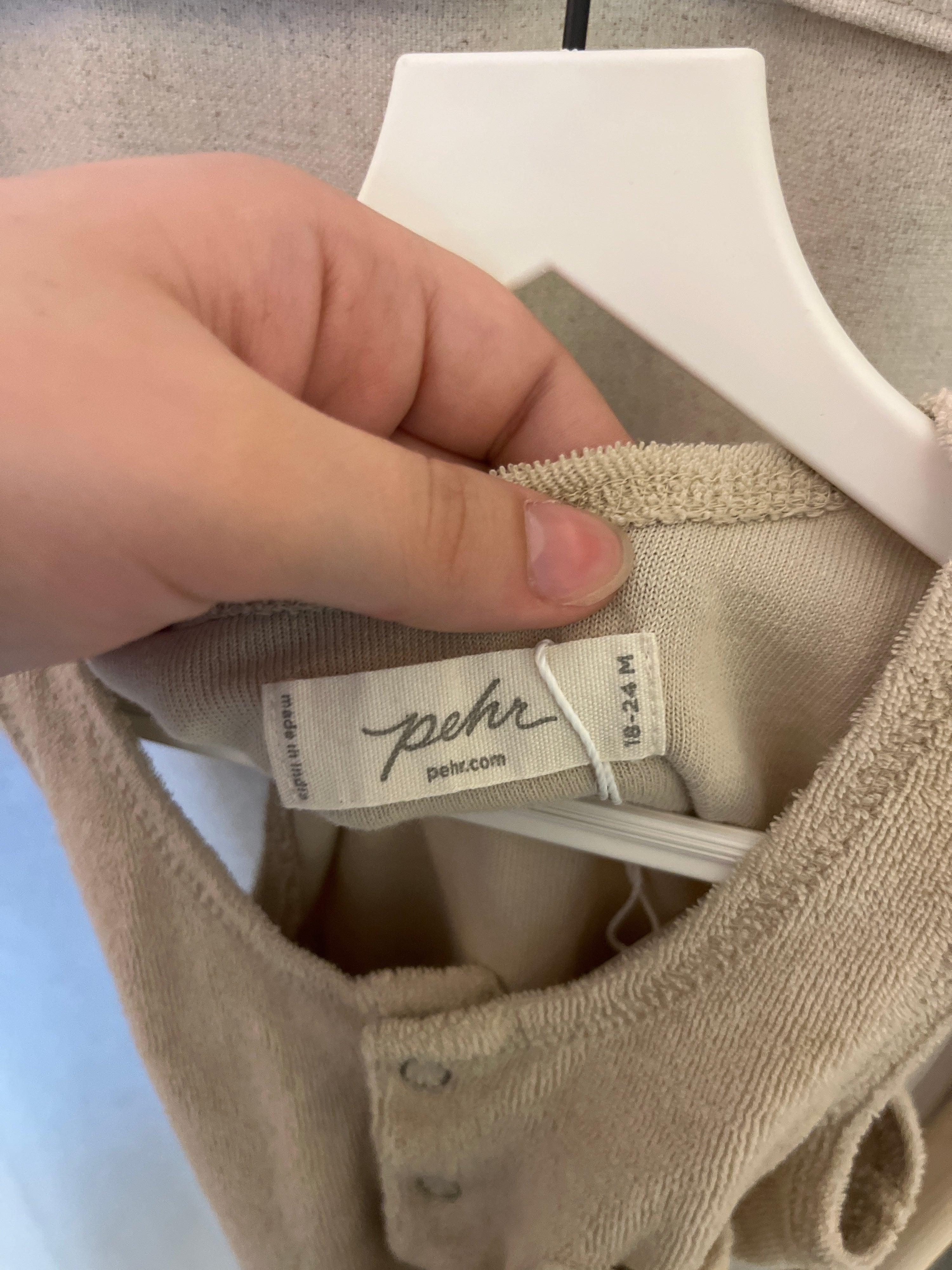 Pehr tan terry Jumpsuit / 18 Months
