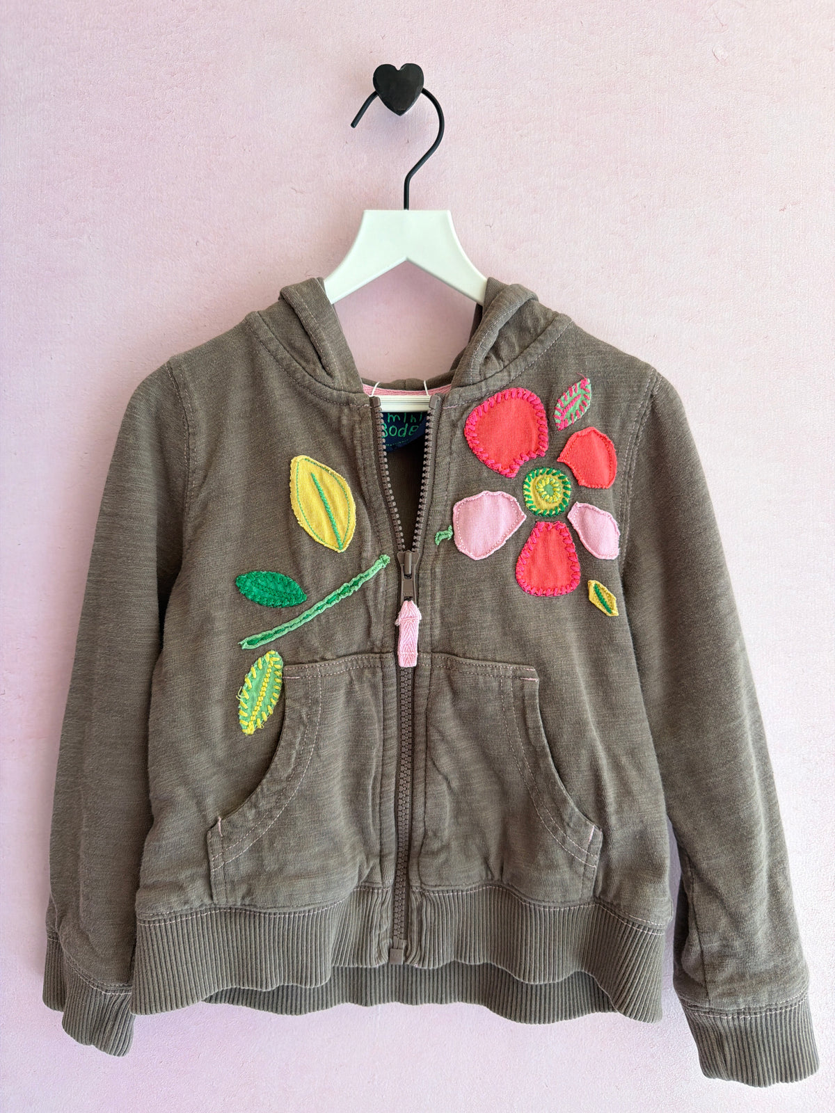 mini boden Flower! sweatshirt / 3-4 Years