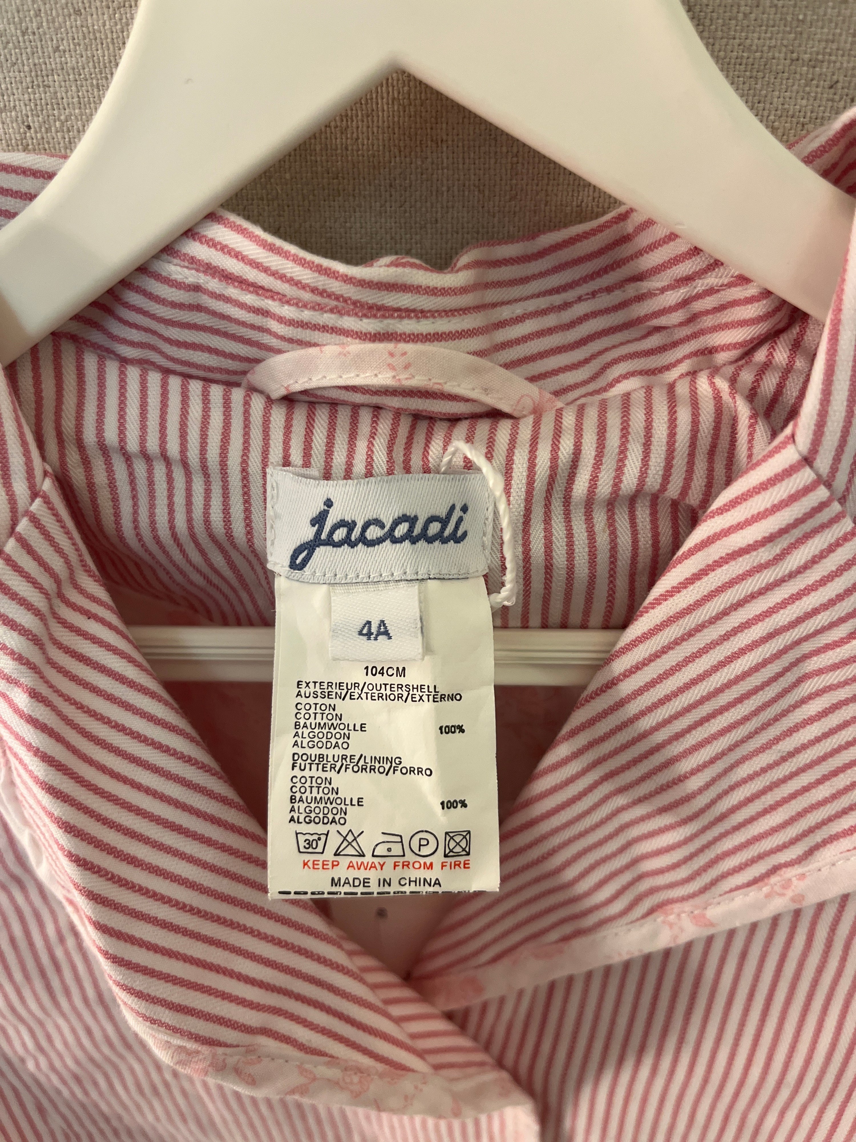 Jacadi Pink and white striped Blazer / 4