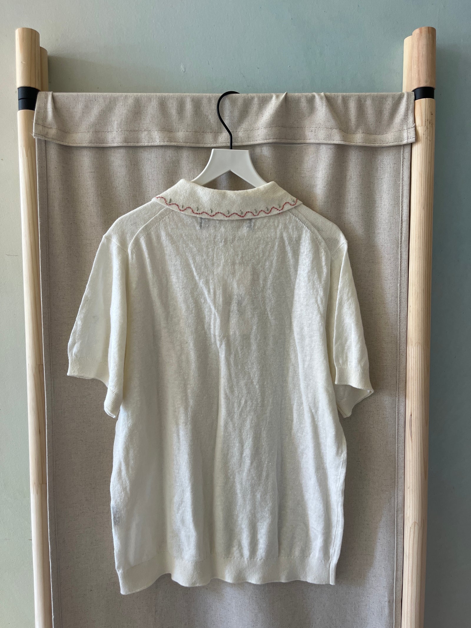 vintage Hand Embroidered Polo / 8-10