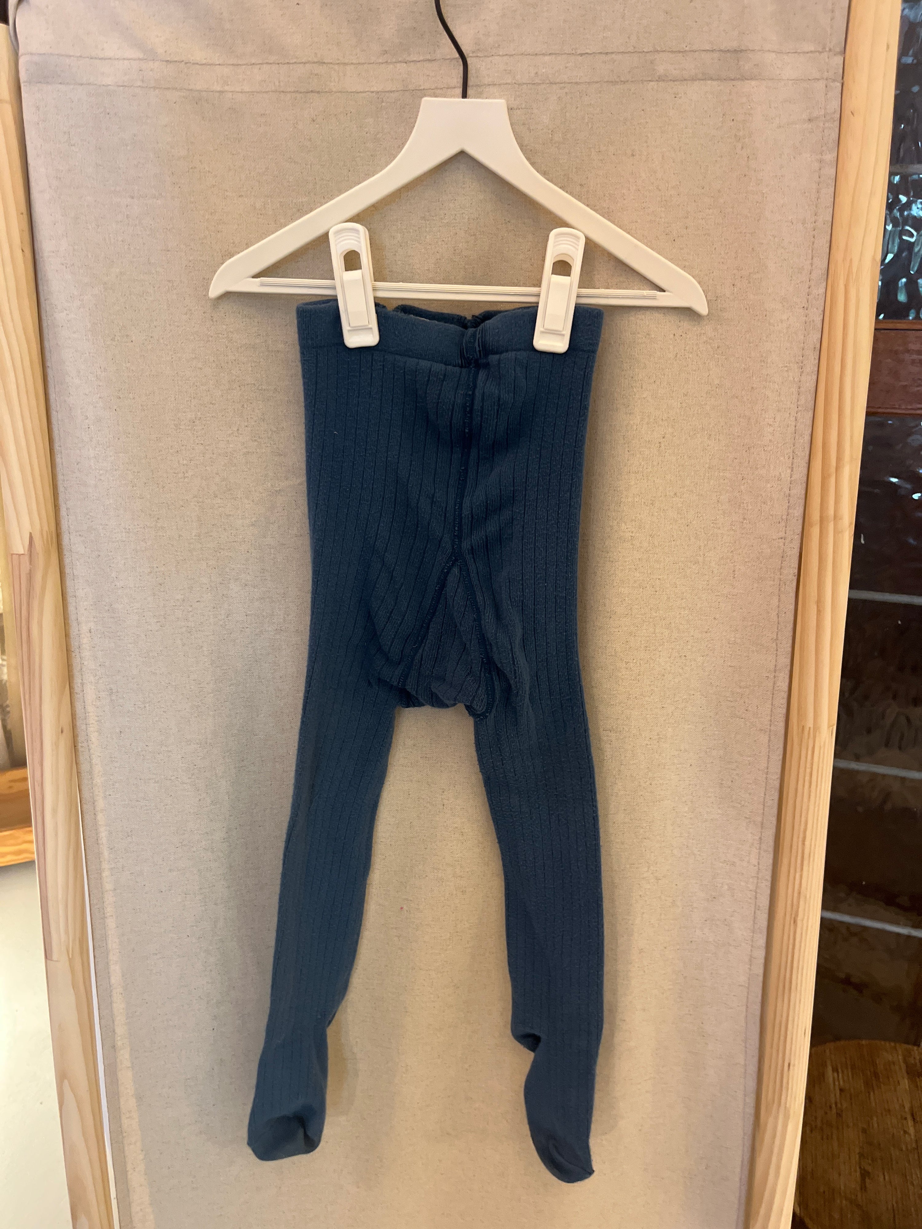 lali bright blue ribbed tights / 4