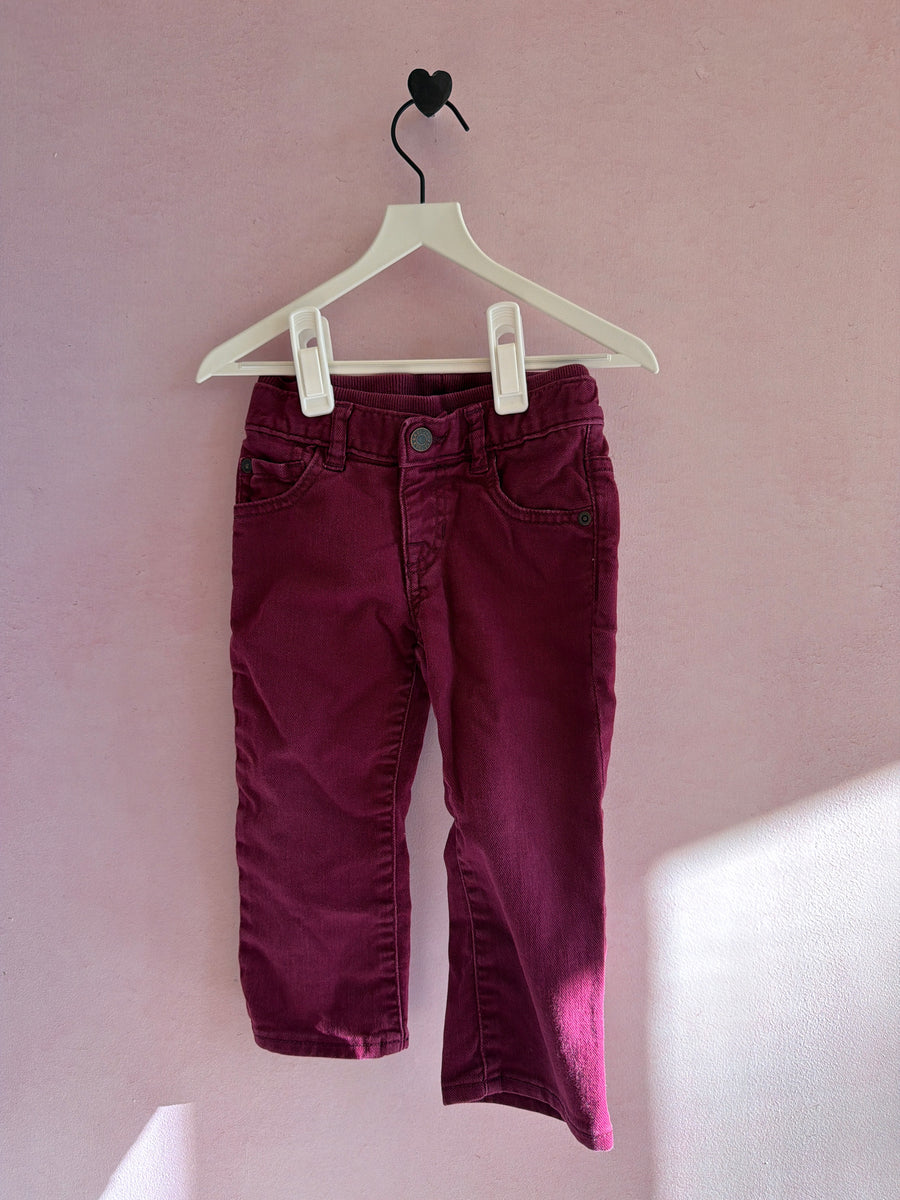 vintage baby Gap Magenta Pants / 18-24 months