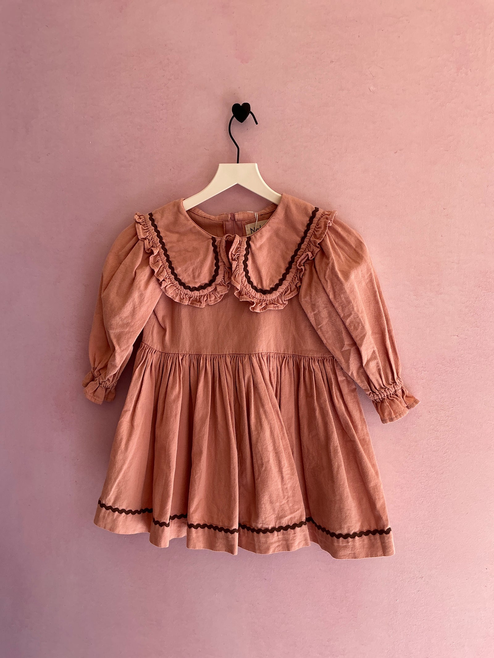 Noble Rosey Bib Ric Rac Dress / 2-3 years