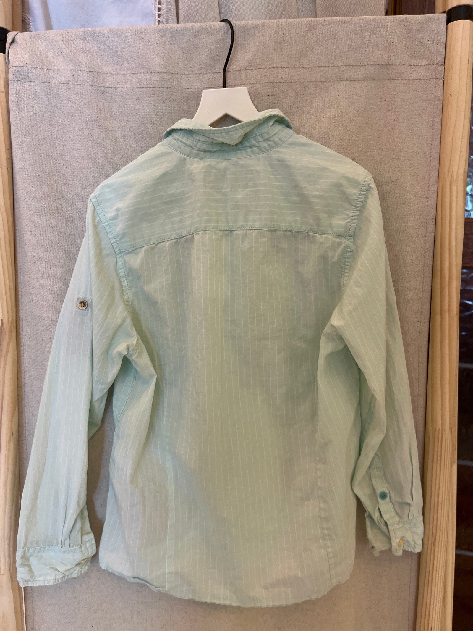 scotch & soda palm tree mint button down / 8