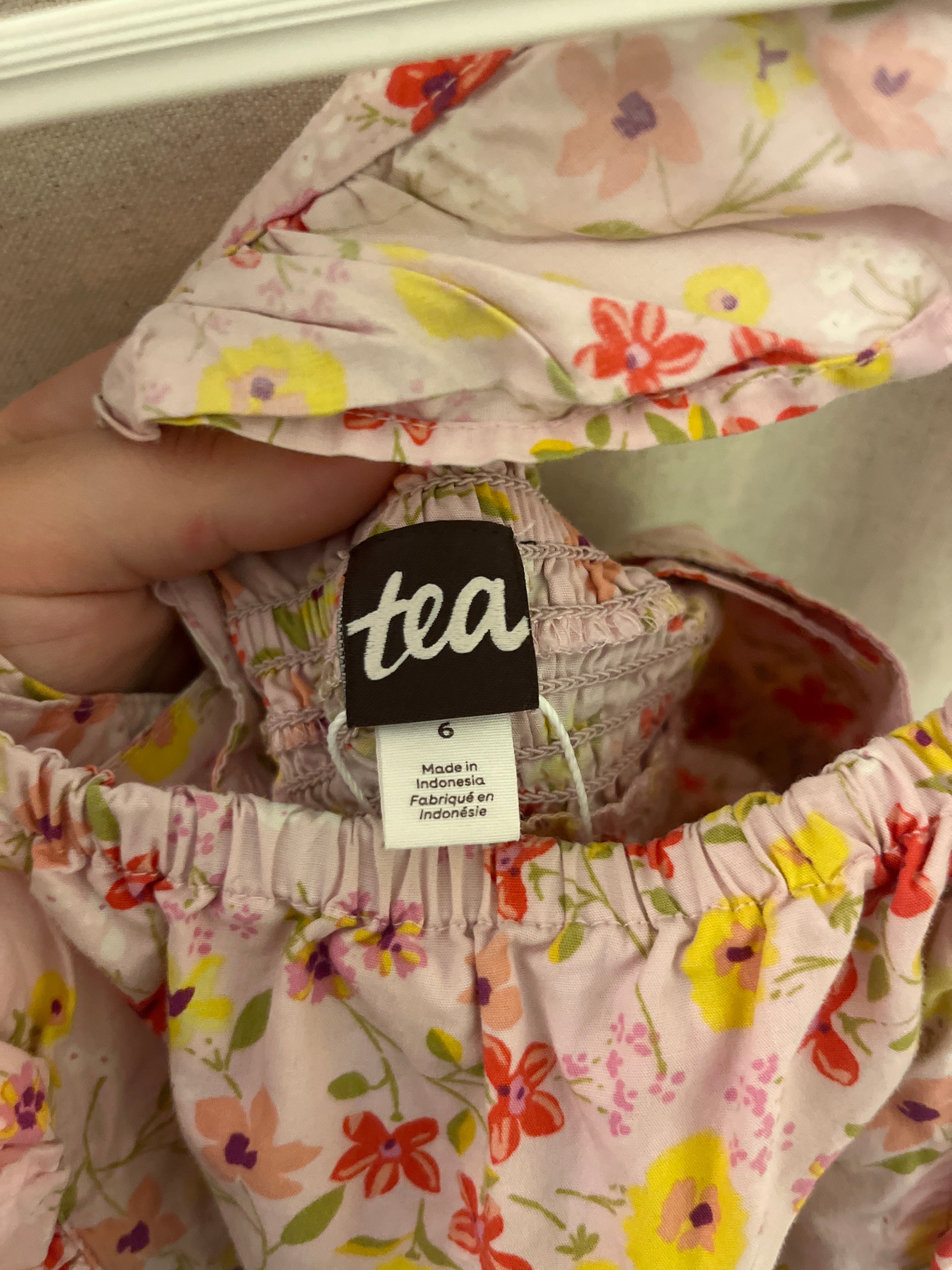 Tea Pink Floral print Playsuit / 6