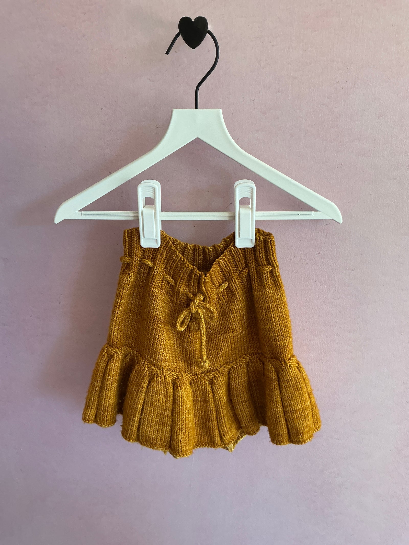 FW '21 Misha & Puff handknit Chestnut Skating Pond Skirt/ Skort / 5-6