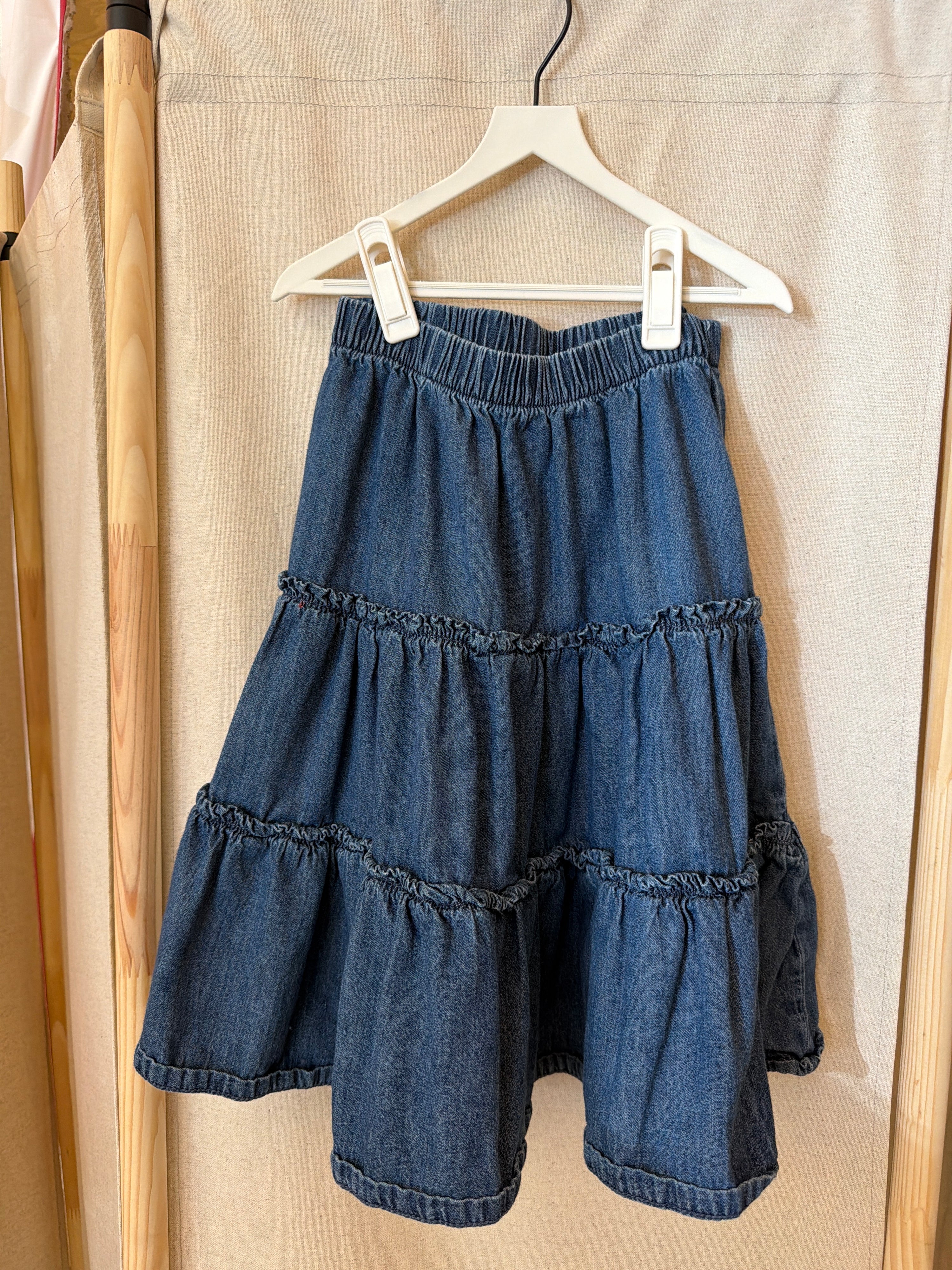 gap Chambray Ruffle Skirt / 6