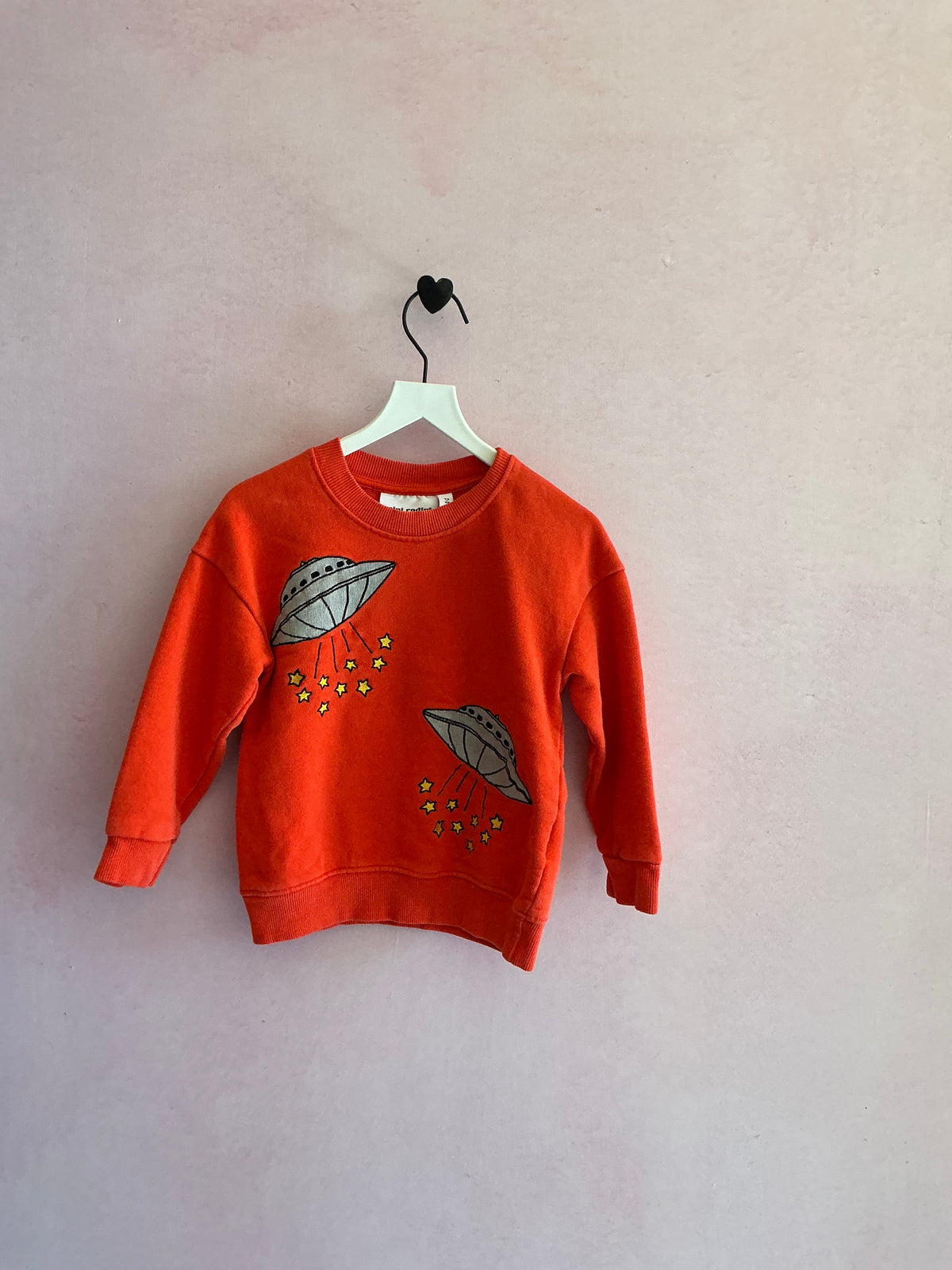Mini Rodini Spaceship Embroidered Sweatshirt / 92 (2T)