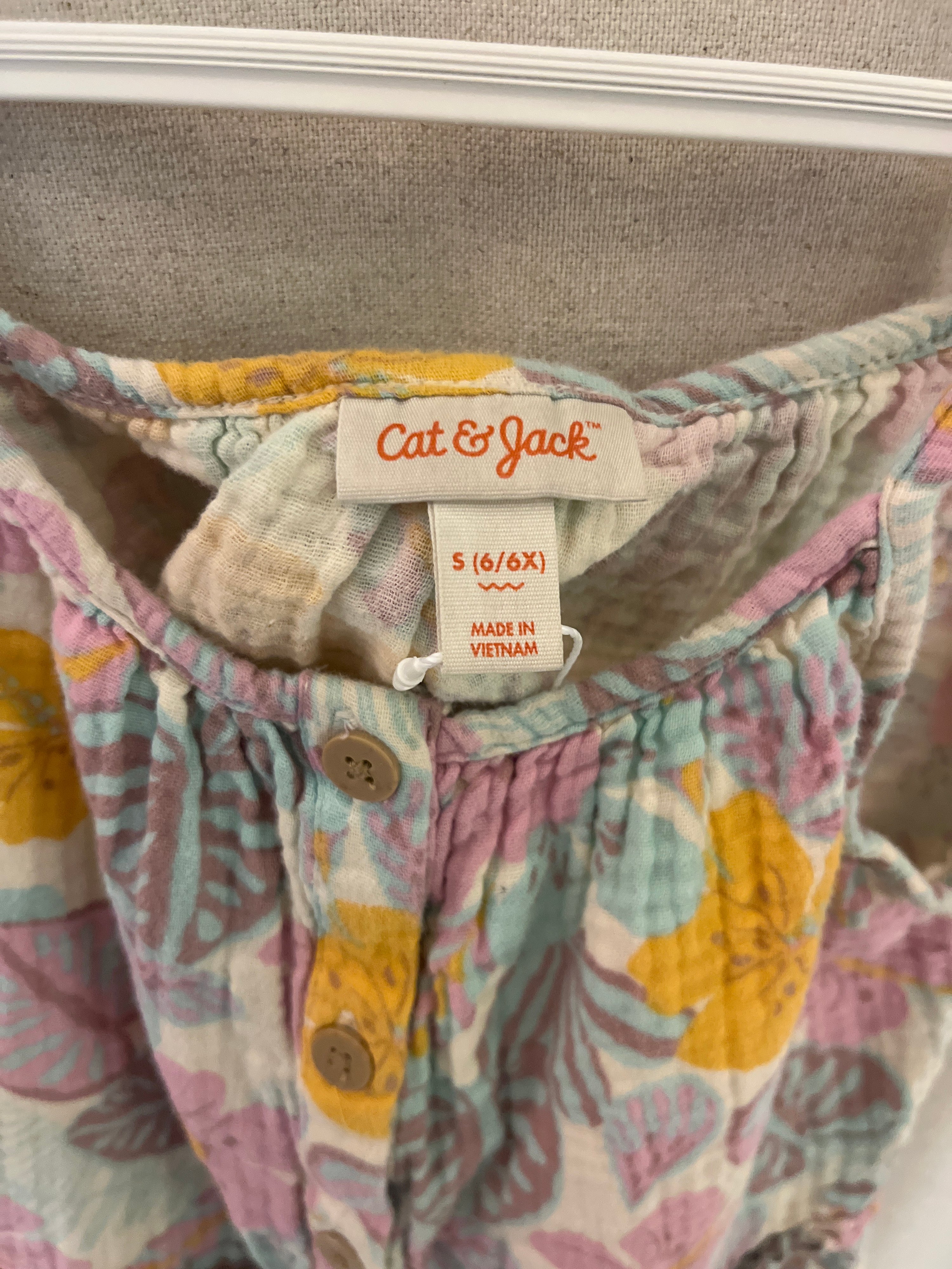 Cat & Jack tropical floral Tank Top / 6