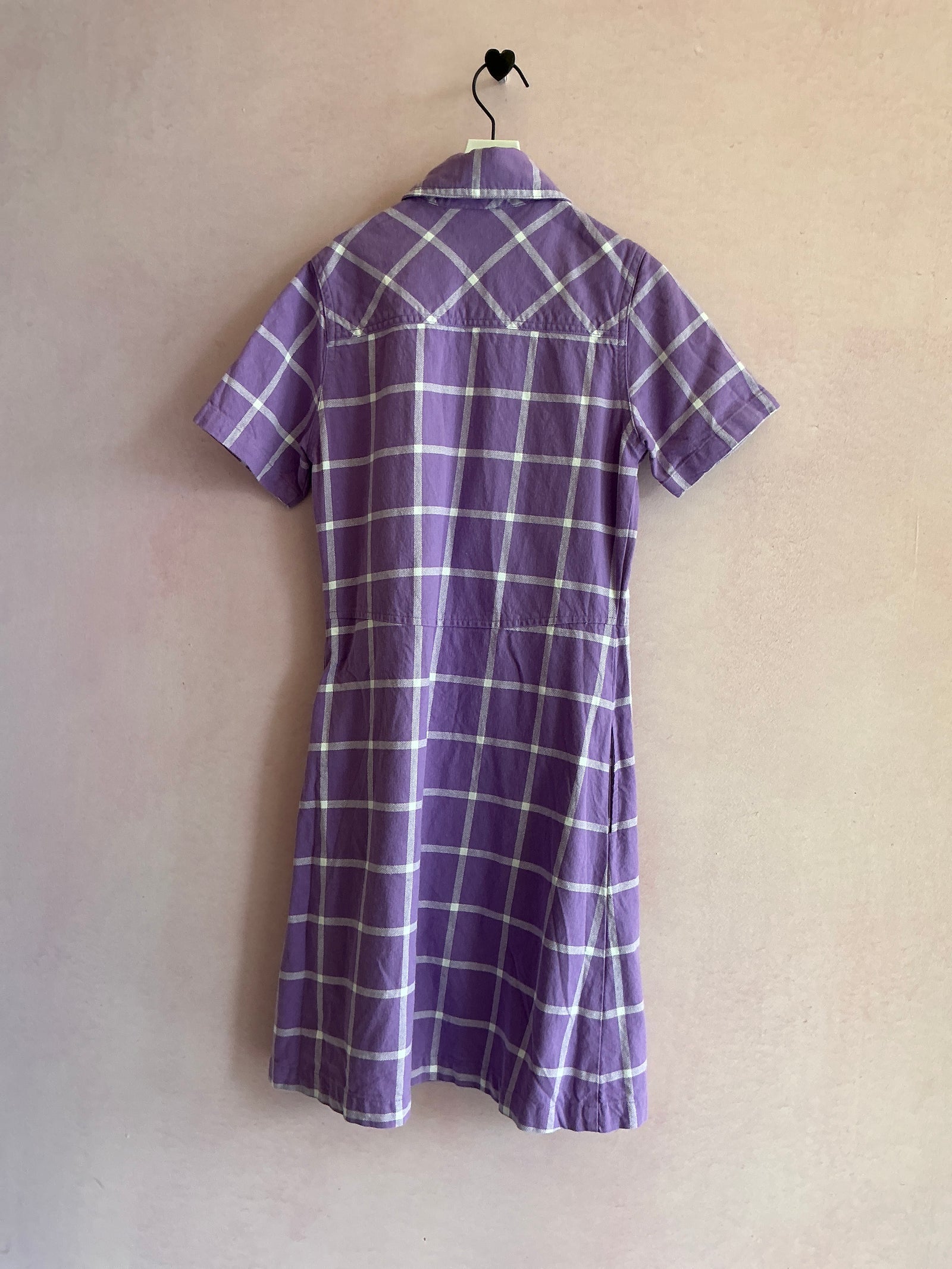 Mokuyobi Purple Grid Dress / XXS Women's