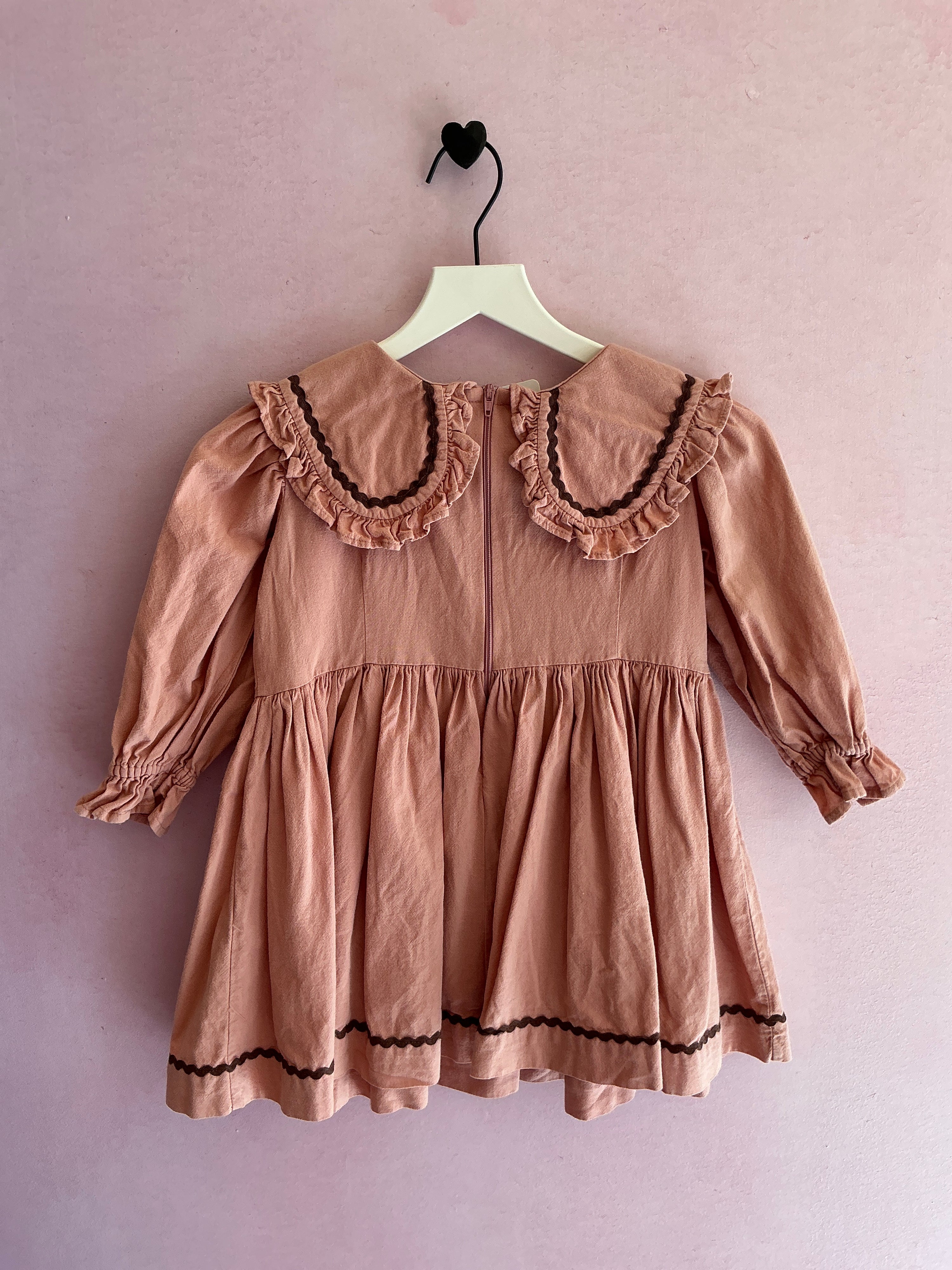 Noble Rosey Bib Ric Rac Dress / 2-3 years