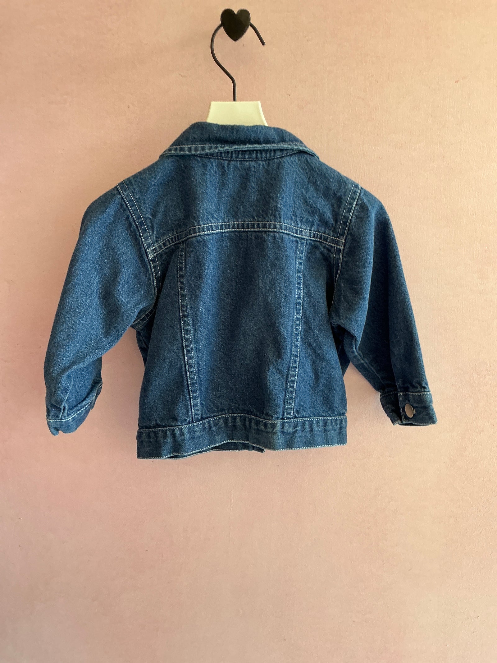 vintage red roses Jean Jacket / 12 months