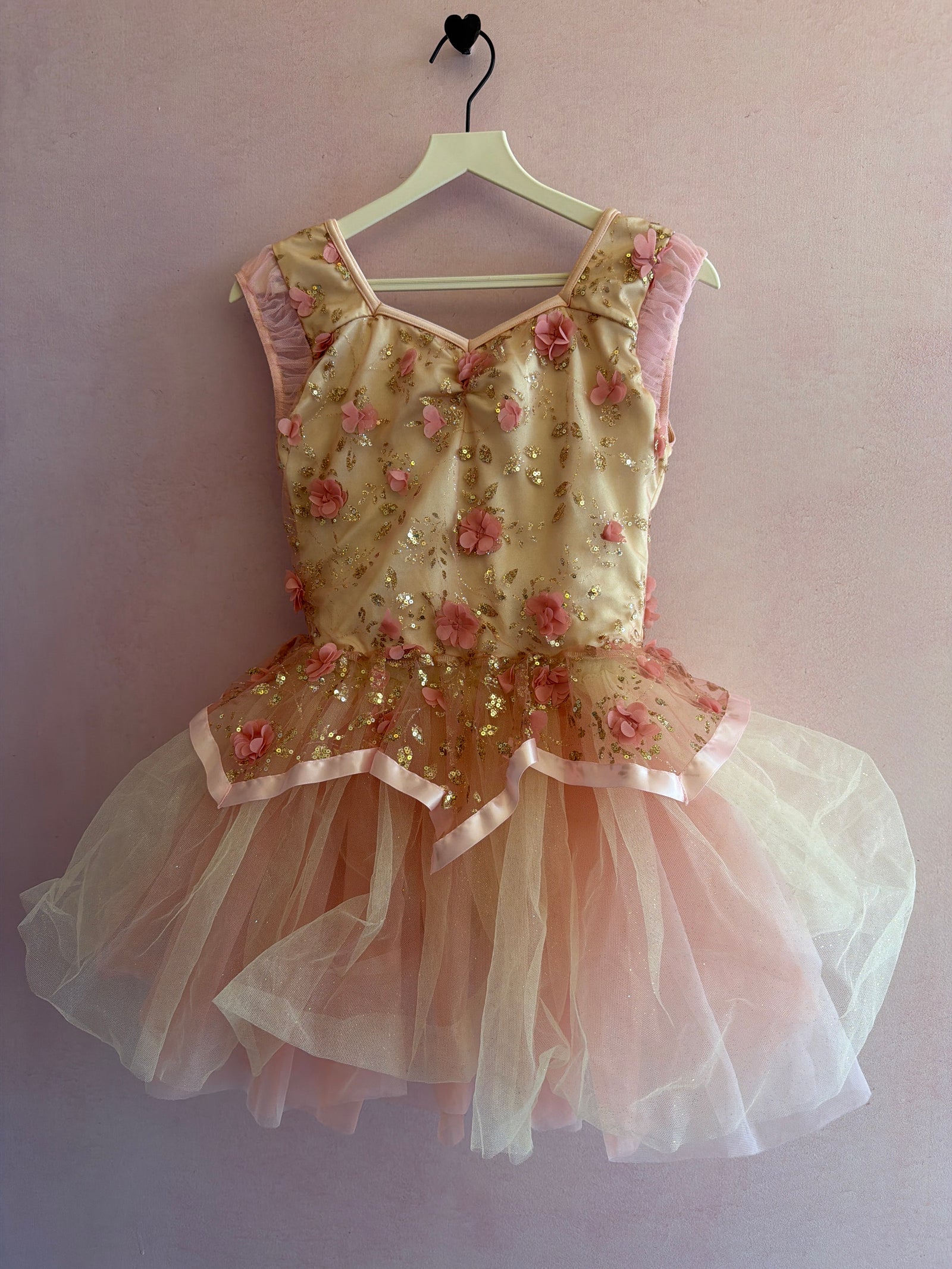 Weissman Girls Floral Ballet Tutu Dress Leotard / Children’s Medium
