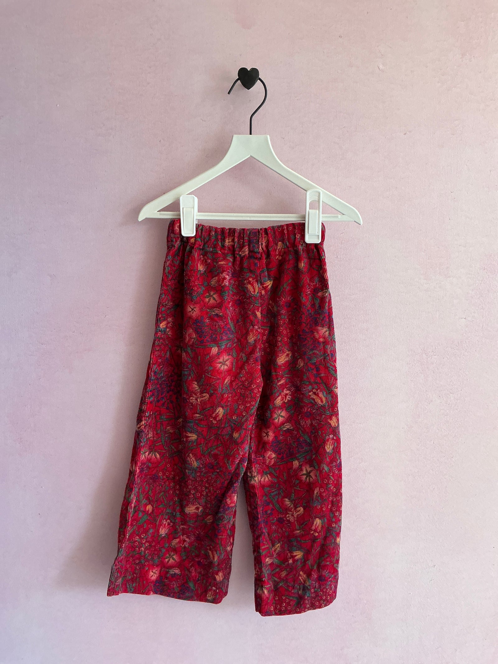 vintage Red Tulip Bell Bottoms pants / 3T