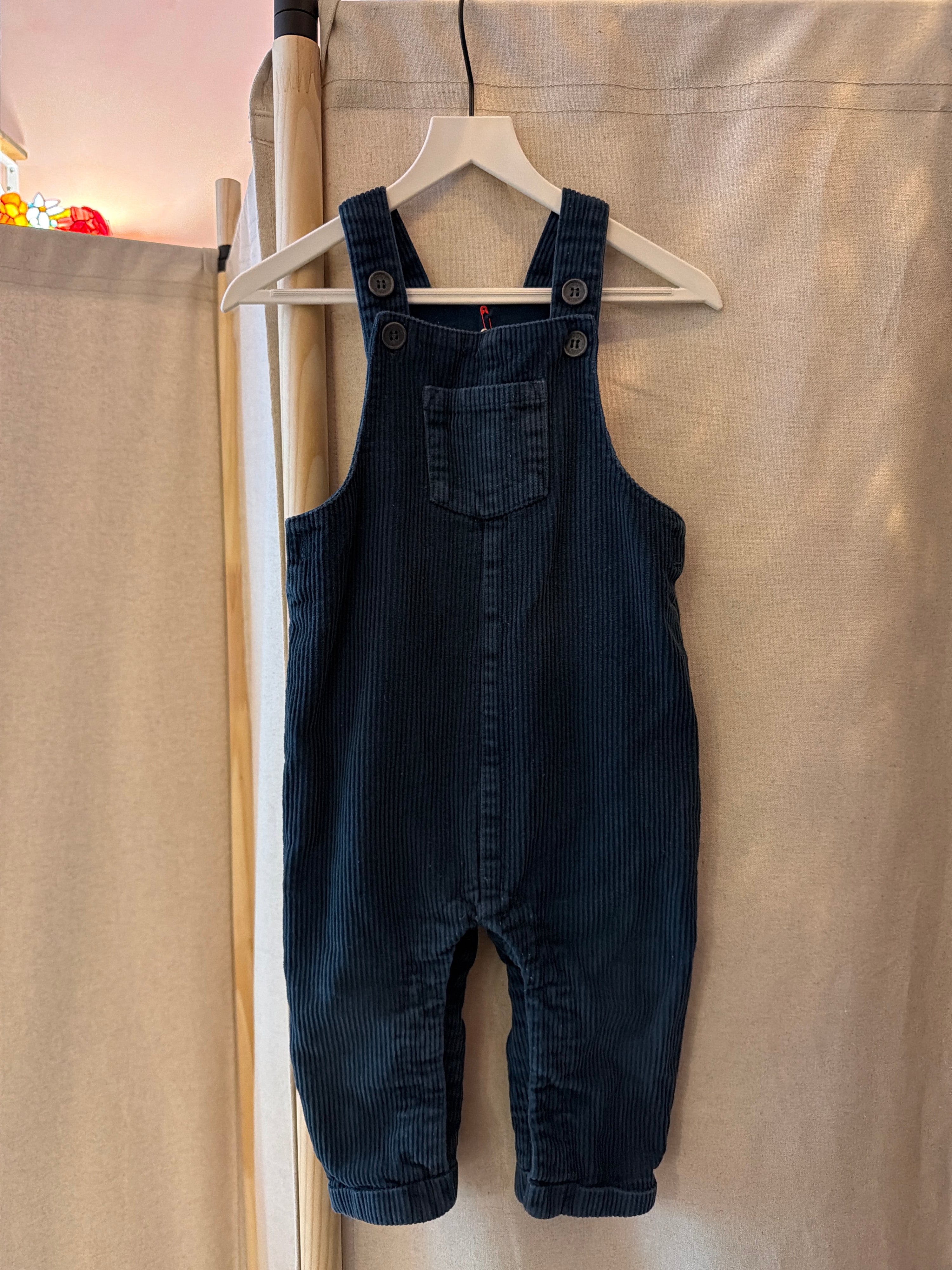 TY Dark Blue overalls / 12-18 months