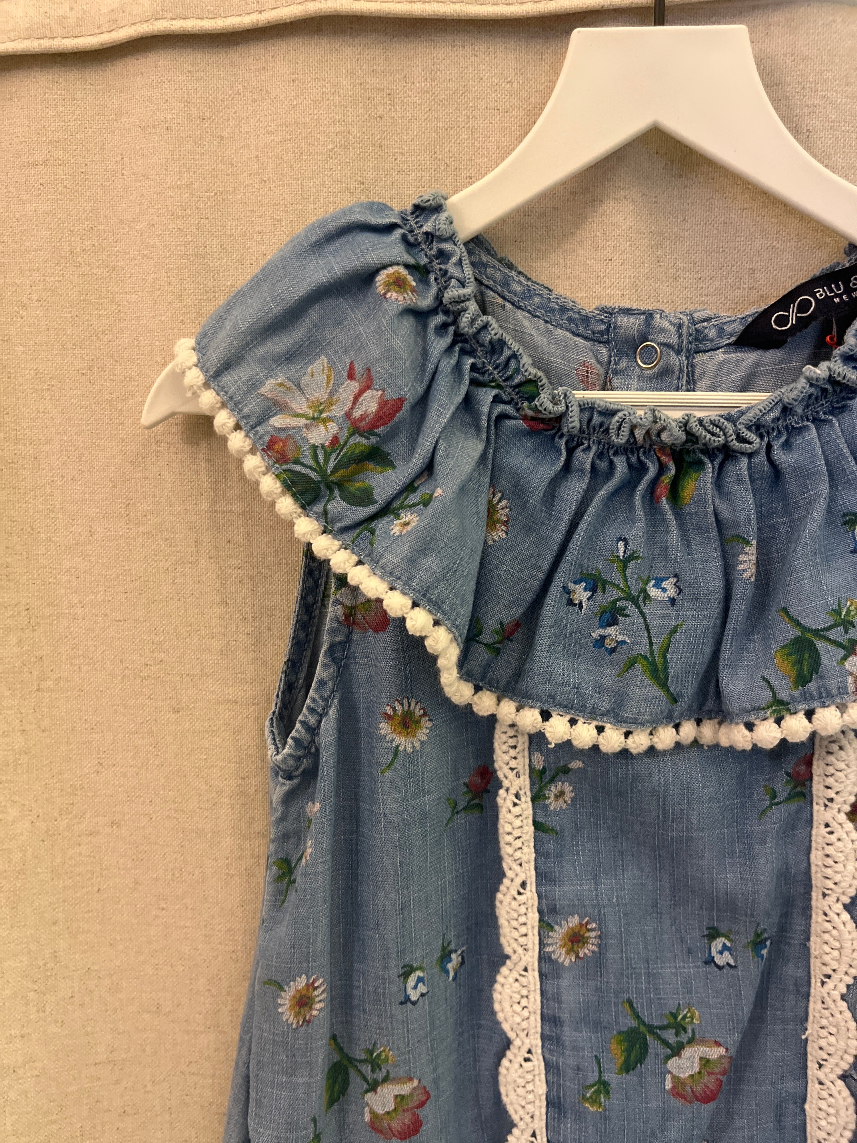 Blu & Blue New York Painted Flowers Dress / 4T