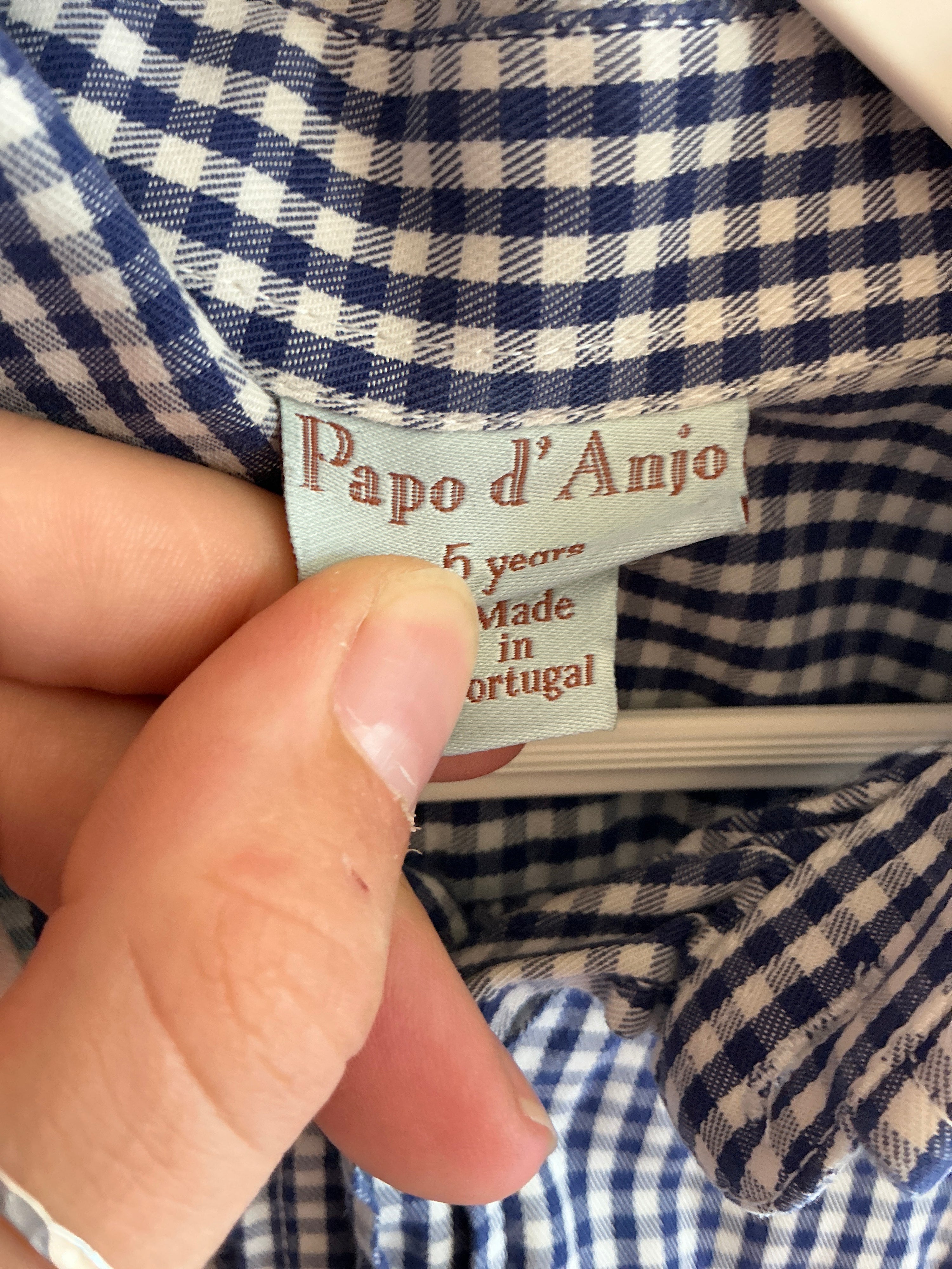 papo d'anjo navy check Shirt / 5