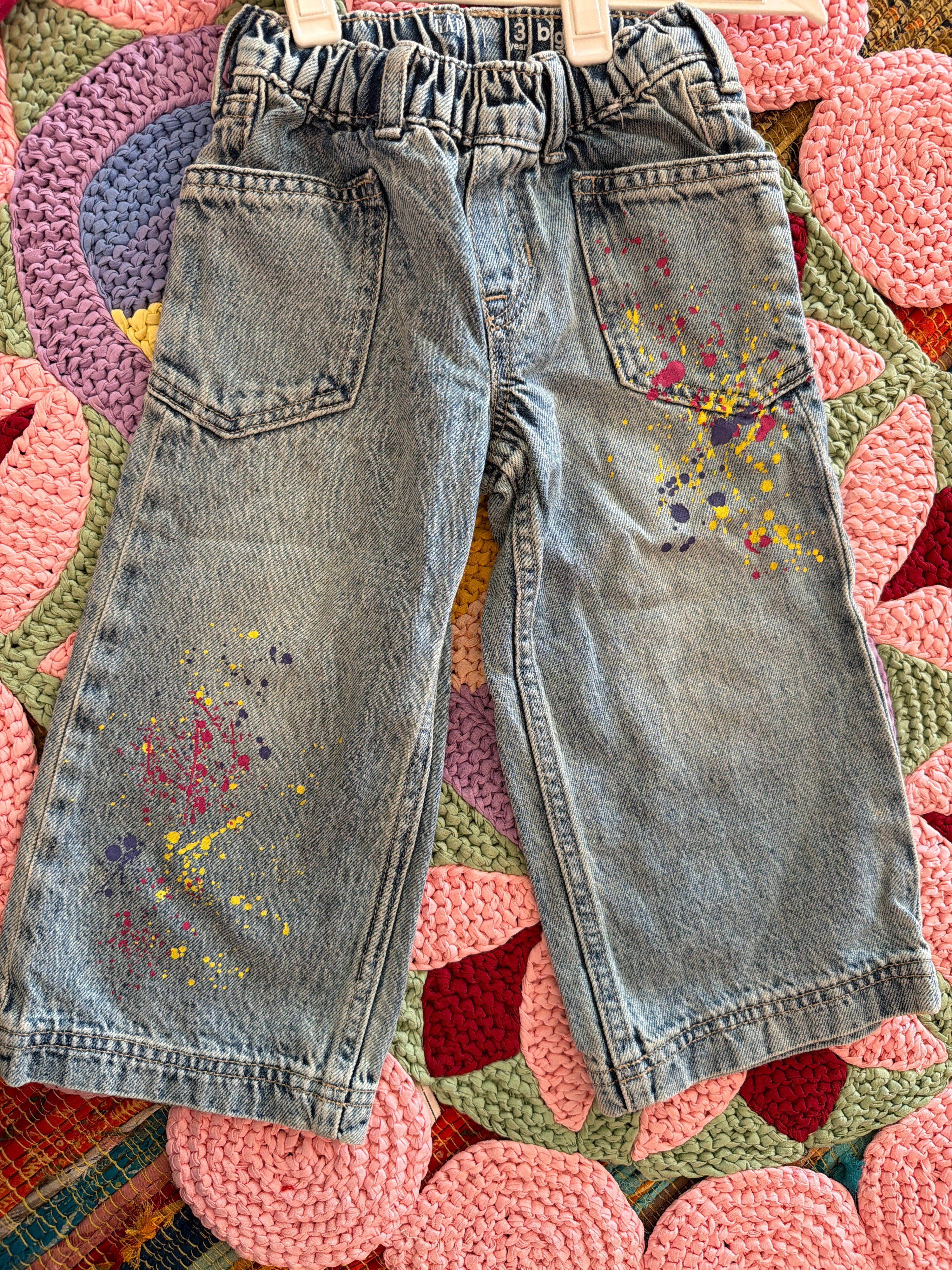 Gap Paint Splatter Jeans / 3-4 Years