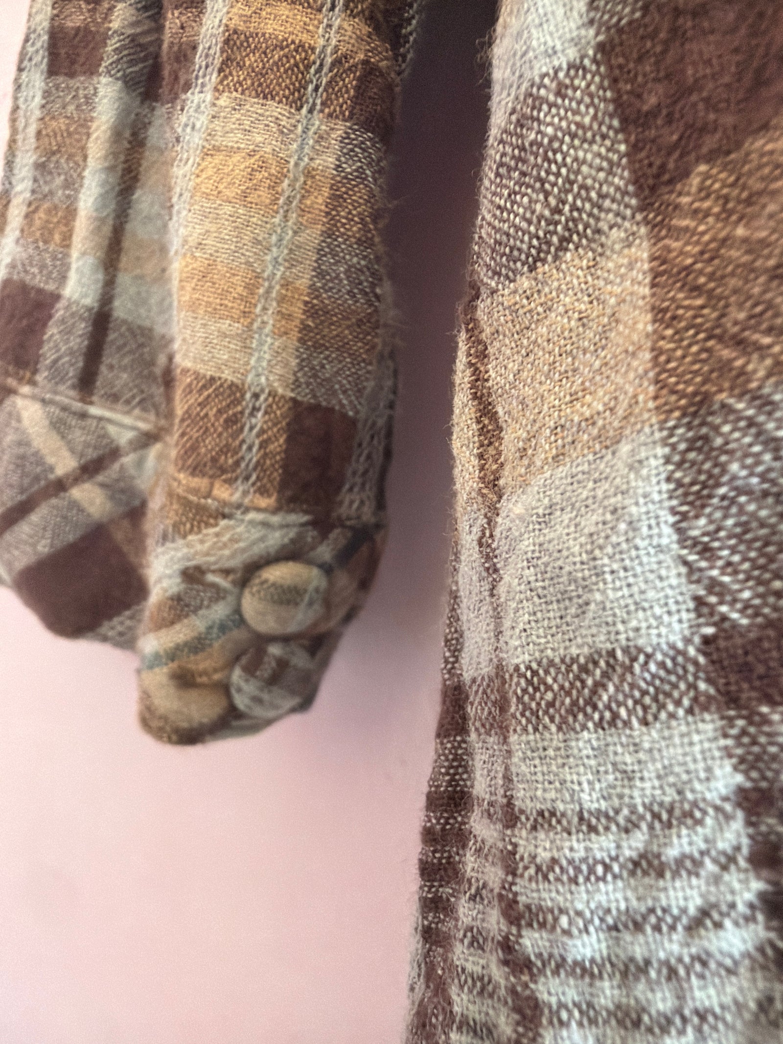 maniere Brown, tan, white, and gray plaid Dress / 3