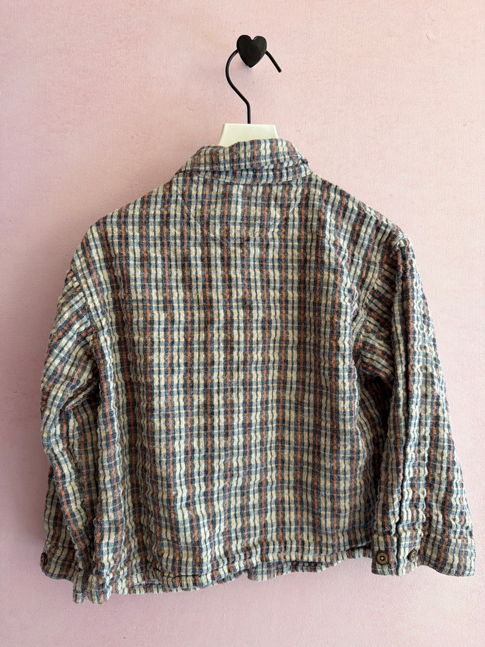Zara Cozy neutral Button-Down Shirt / 5 years