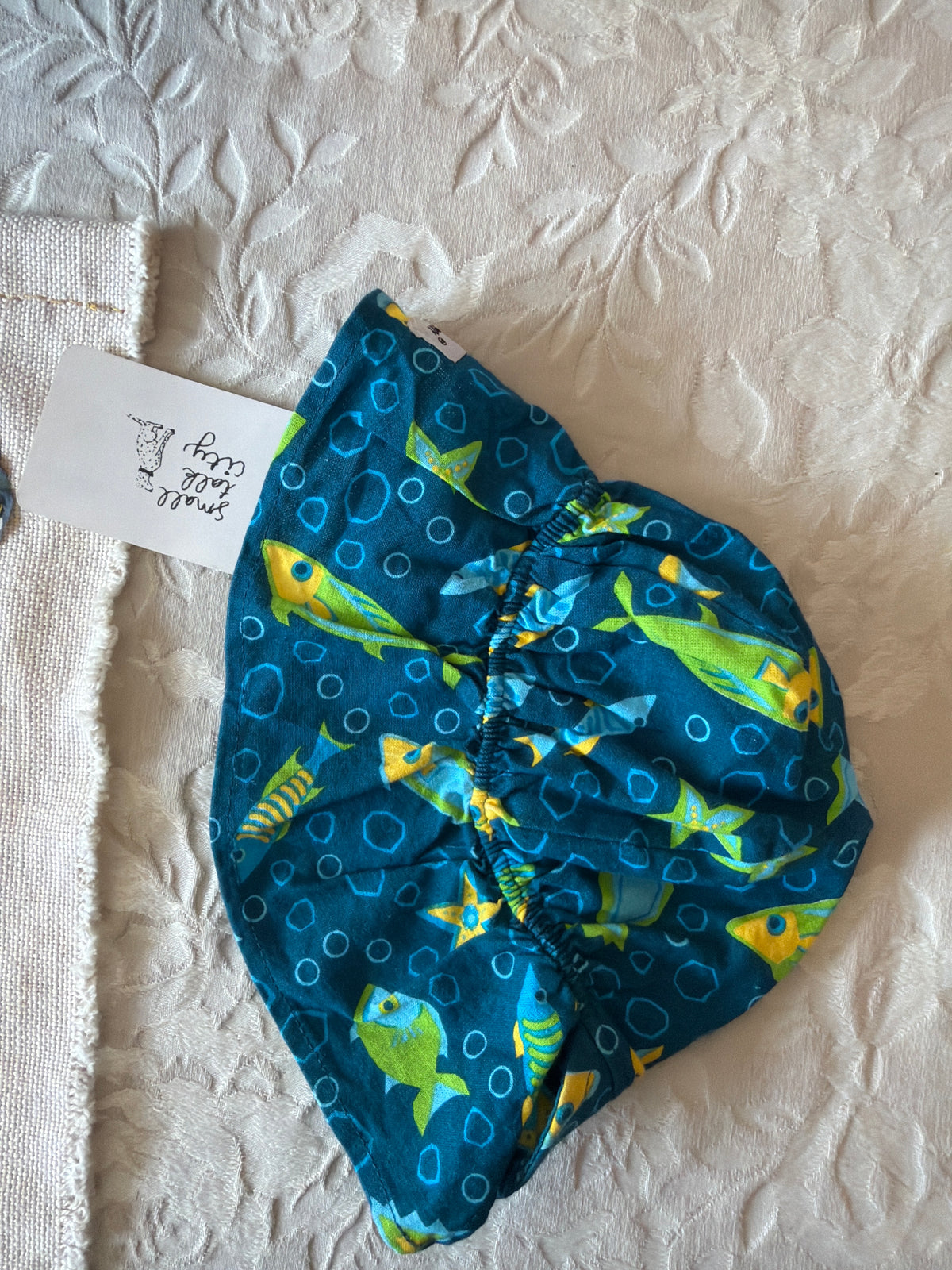 Flap Happy Original Multicolor Fish Sun Hat / 0-12 months