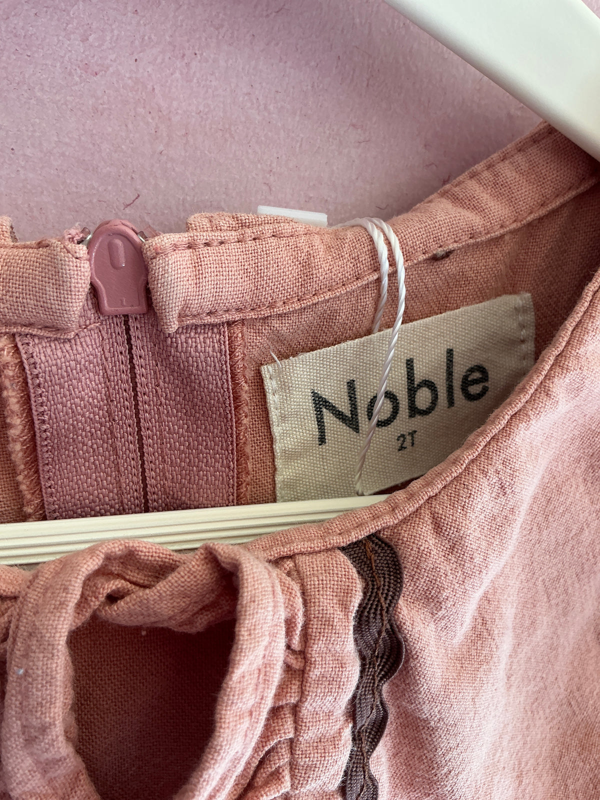 Noble Rosey Bib Ric Rac Dress / 2-3 years