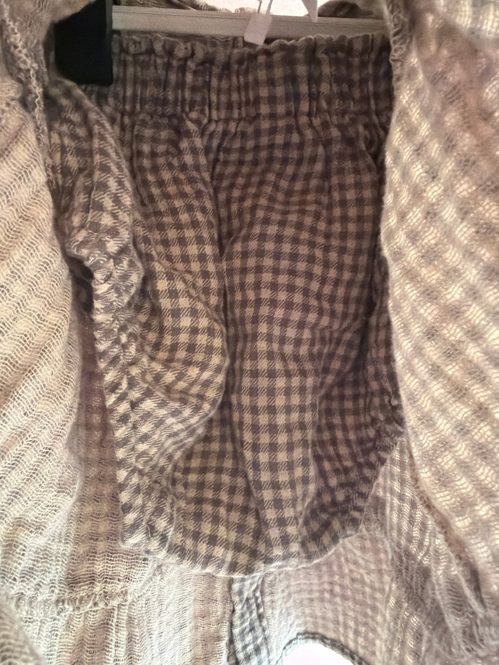 Quincy Mae Forest Check Dress + Bloomers Set 2 Piece Set / 6-12 months