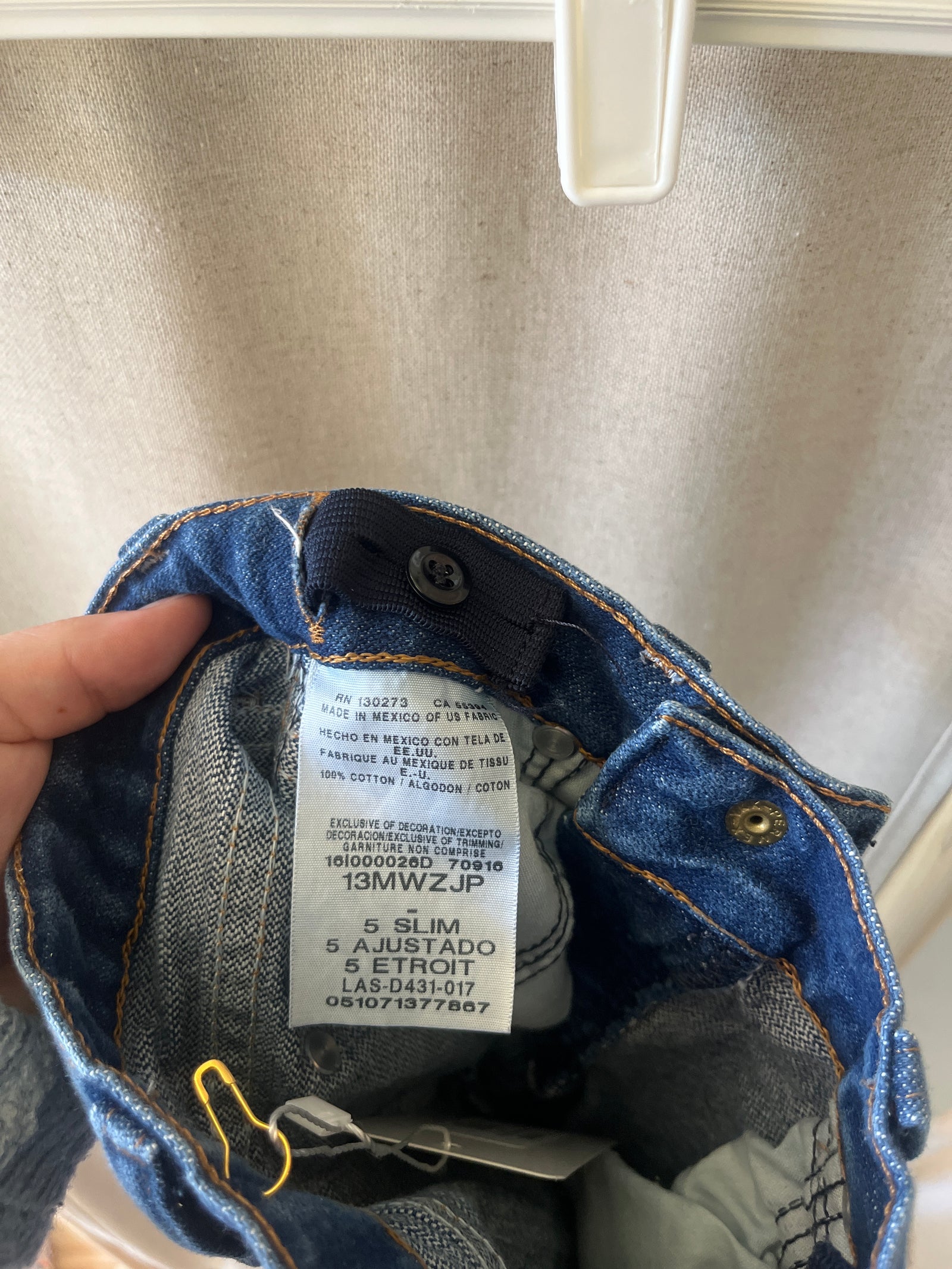 Wrangler Blue Pants / 5 Slim