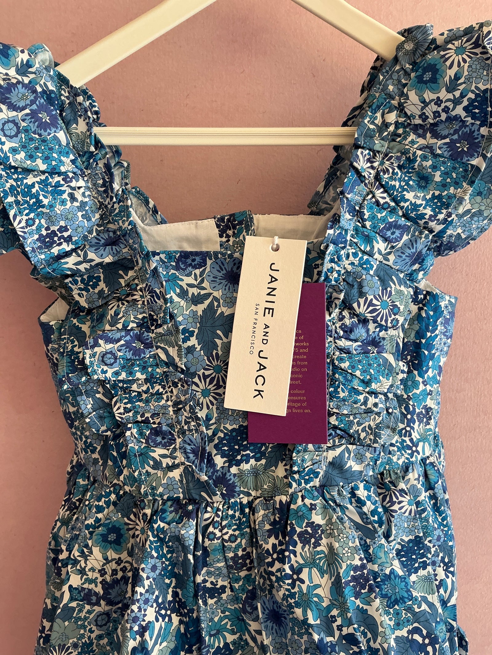 NWT Janie and Jack Blue Liberty Print Dress / 3