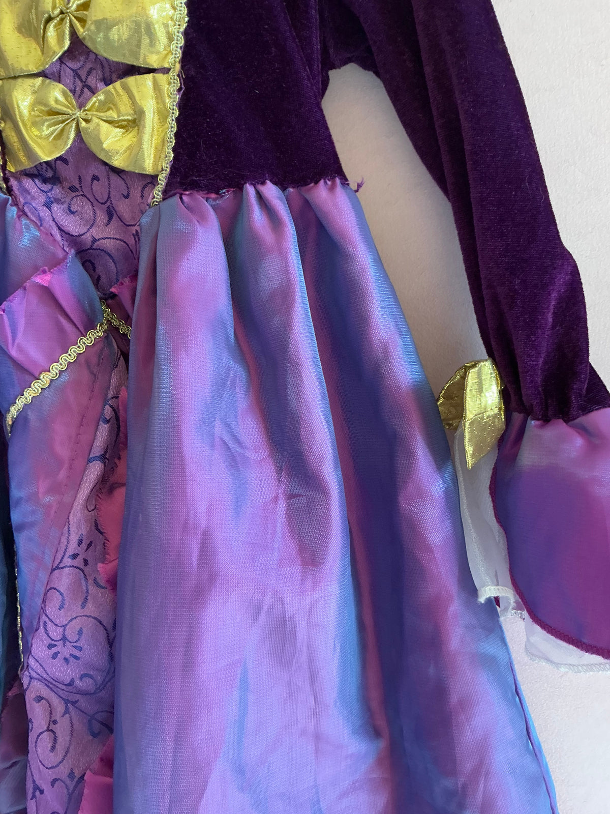 homemade Purple and Gold Princess Dress Up Costume / 3-4T