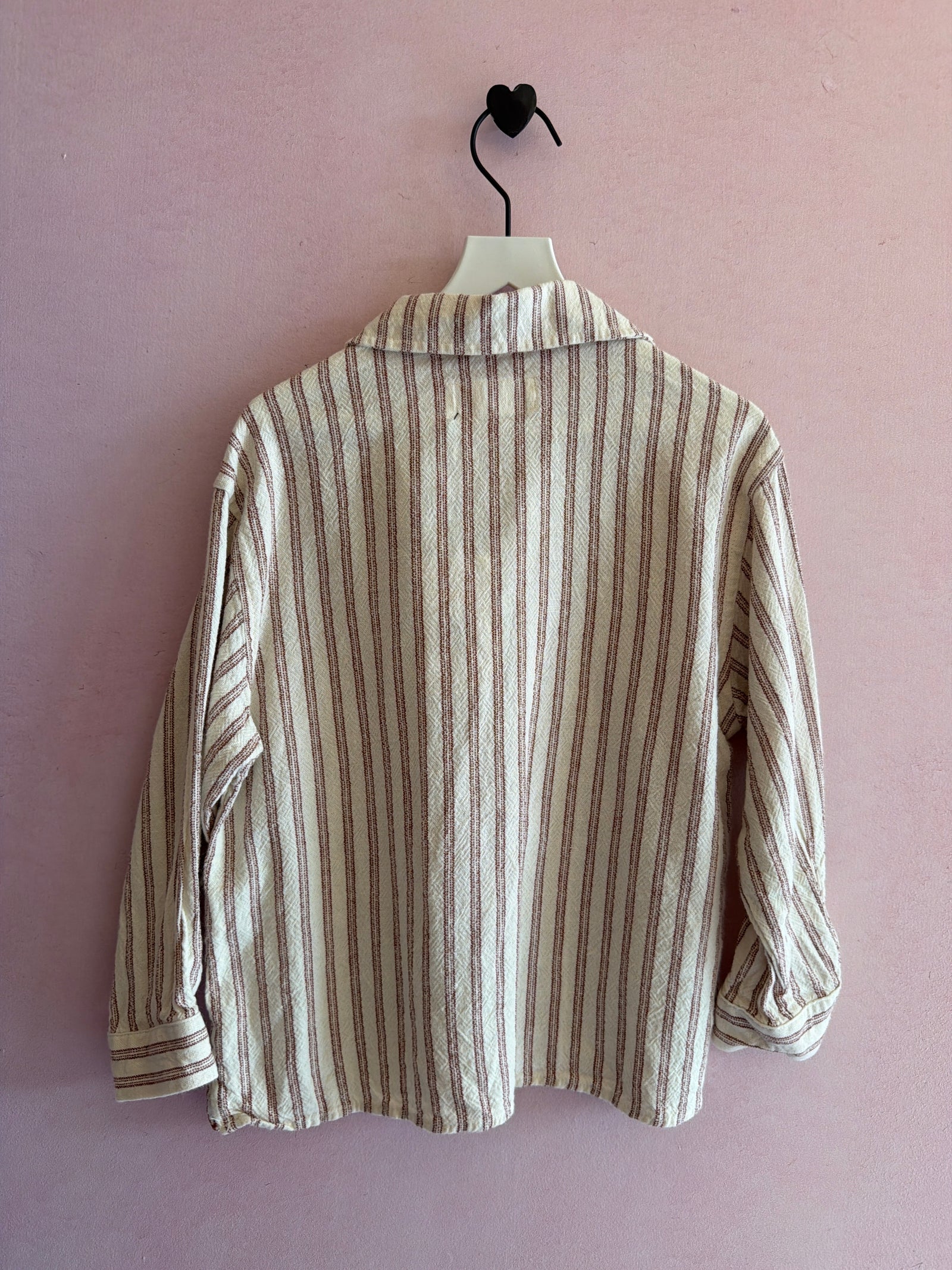 Zara Cream striped muslin Shirt / 4