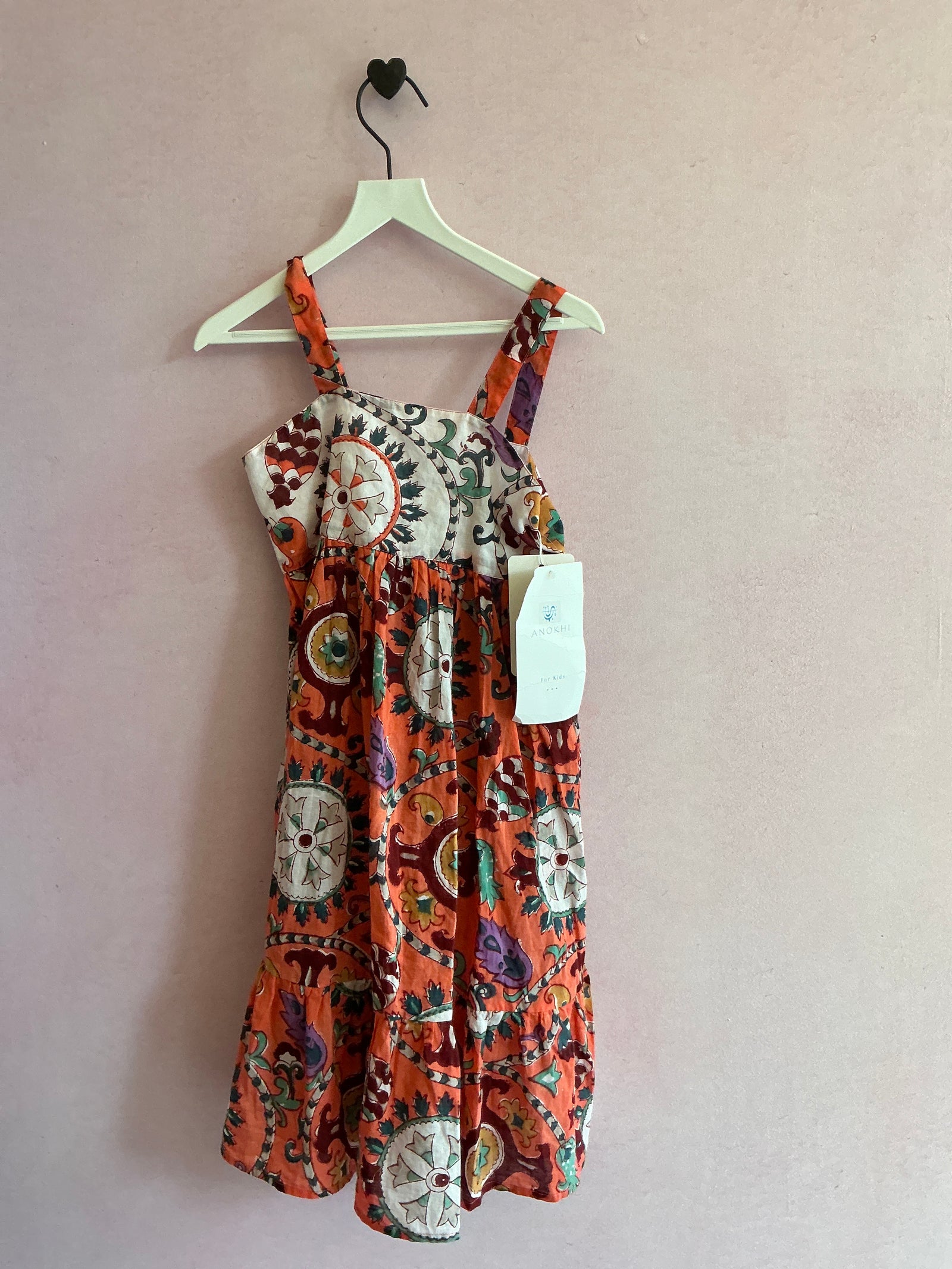 NWTs Anokhi Sunset Paisley Dress / 4-5 years
