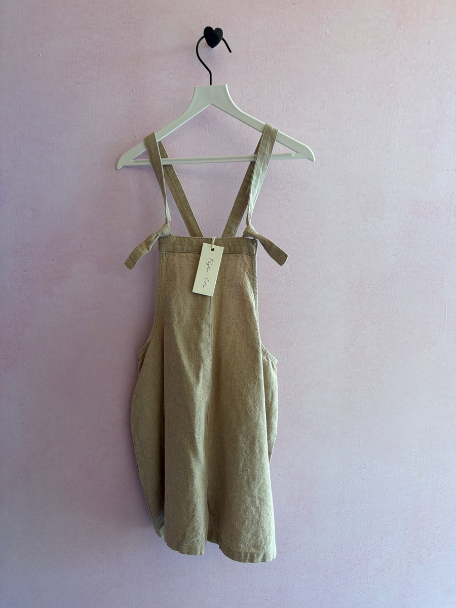 Rylee & Cru Linen Short Romper / 8-9