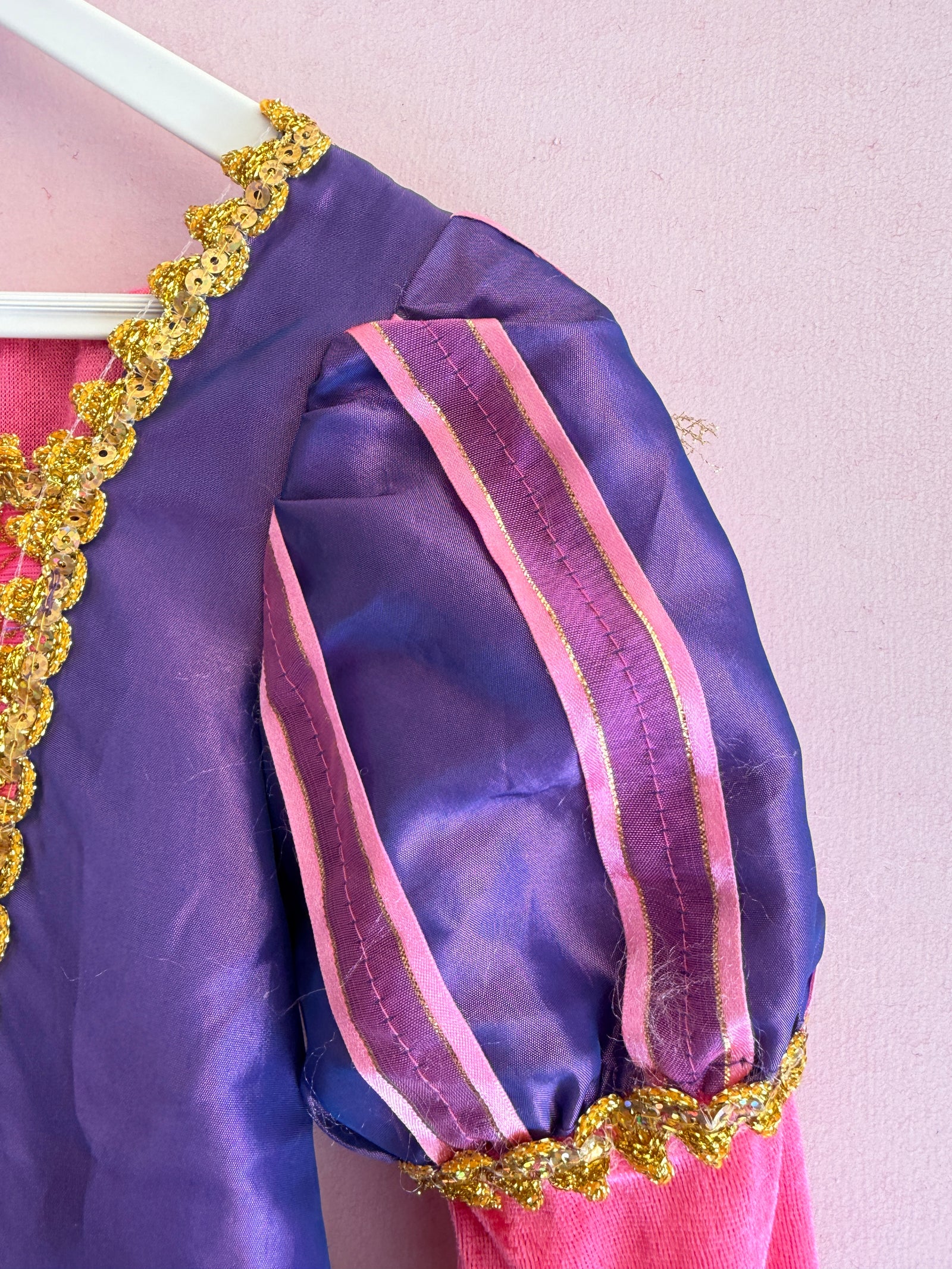 Girls Purple and Pink Princess Queen Play Costume Dress / M/L