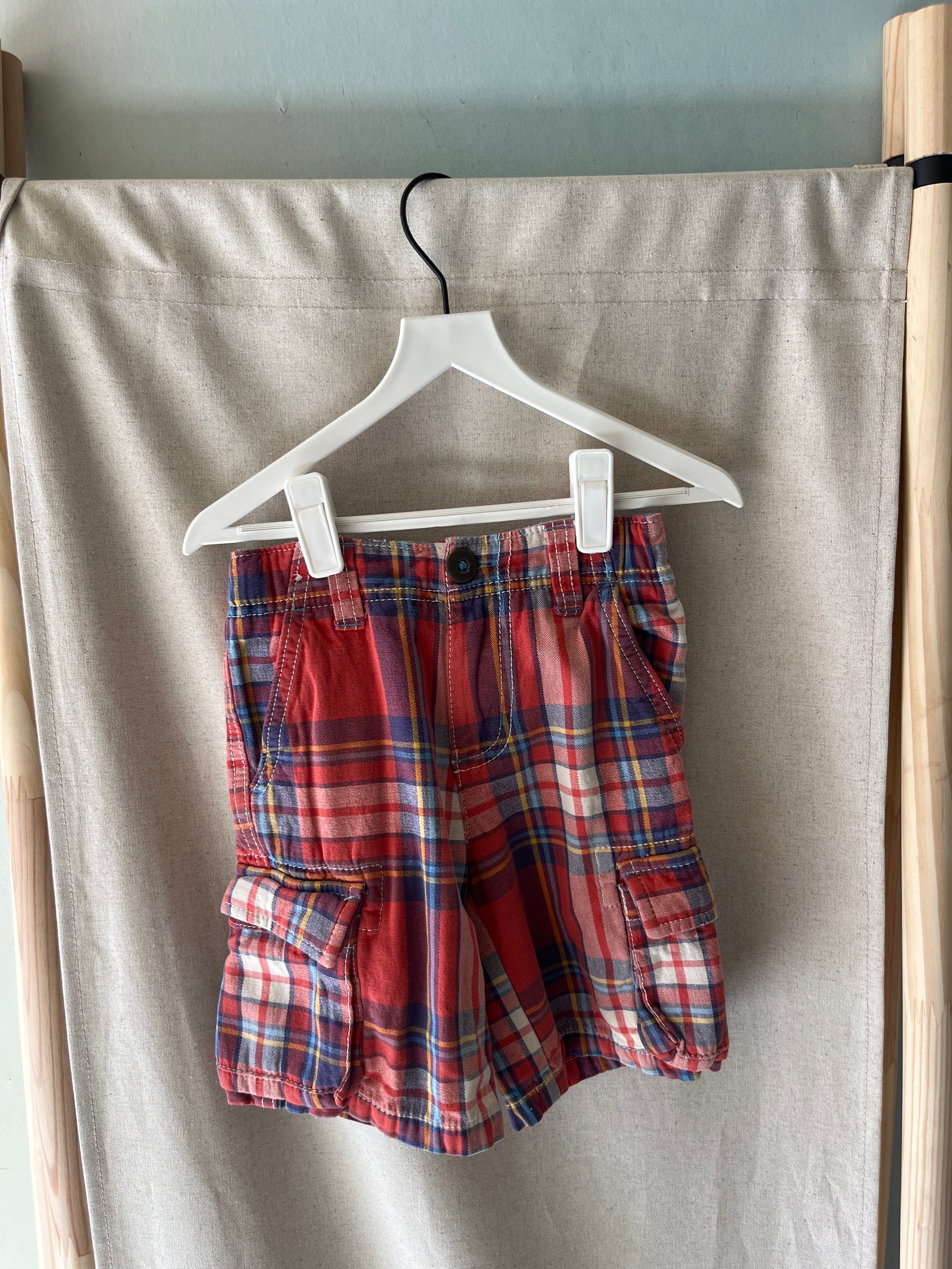 mini boden Red Plaid Shorts / 3
