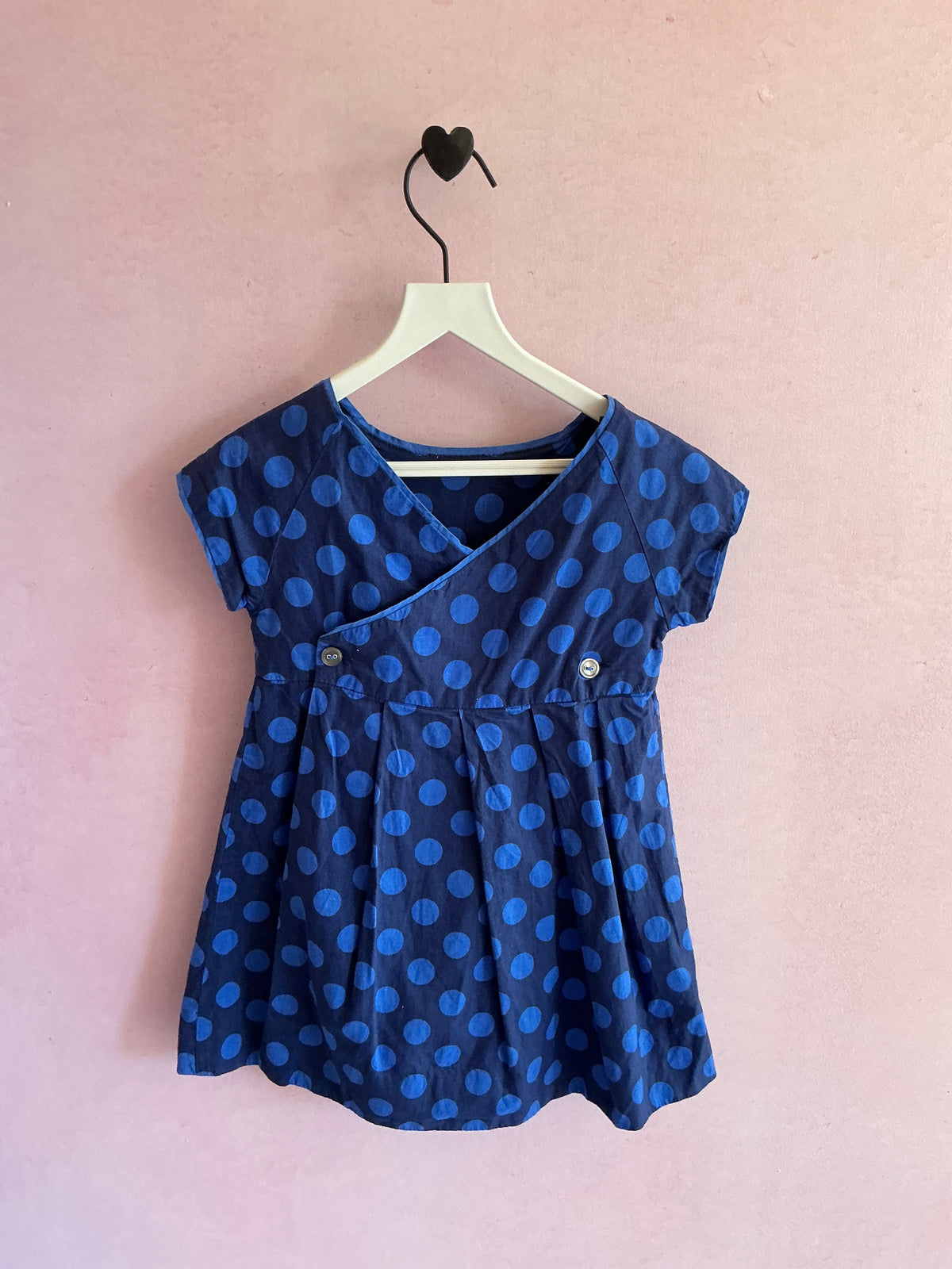 Jacadi Royal Dot Dress & Bloomers / 3T