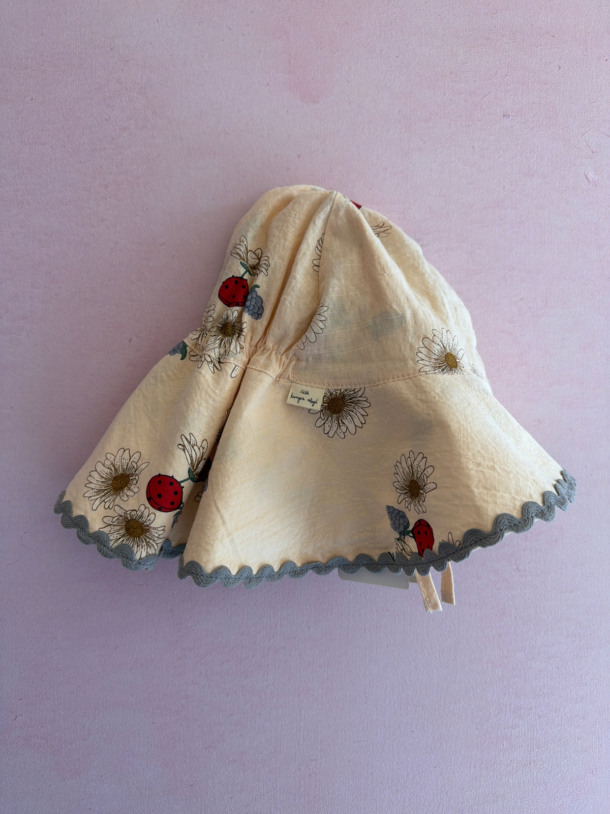 NWT Konges Sløjd Ladybugs on Sunflowers Sun Hat / 2-4
