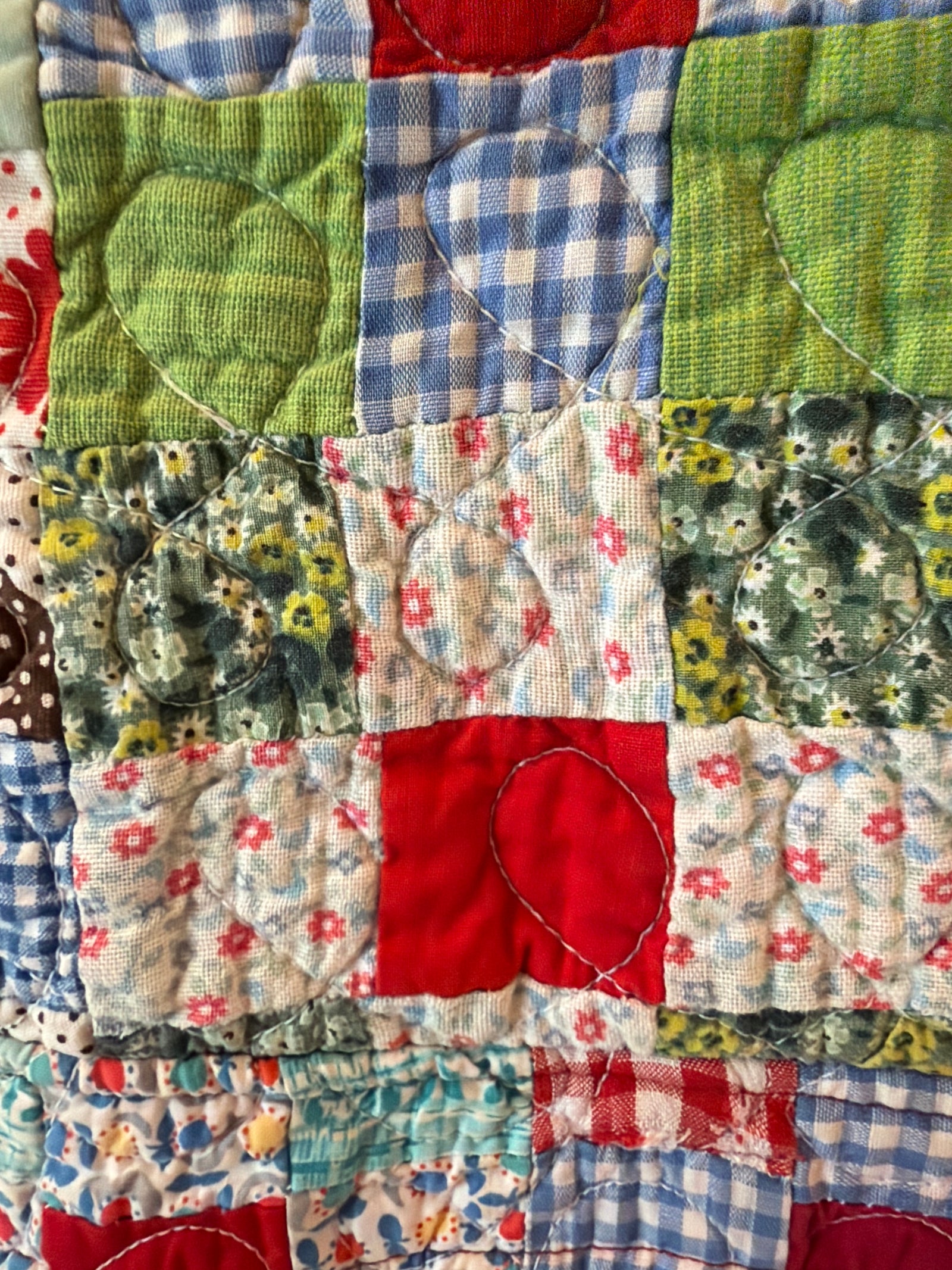 vintage Quilted Patchwork Coveralls / 5-6