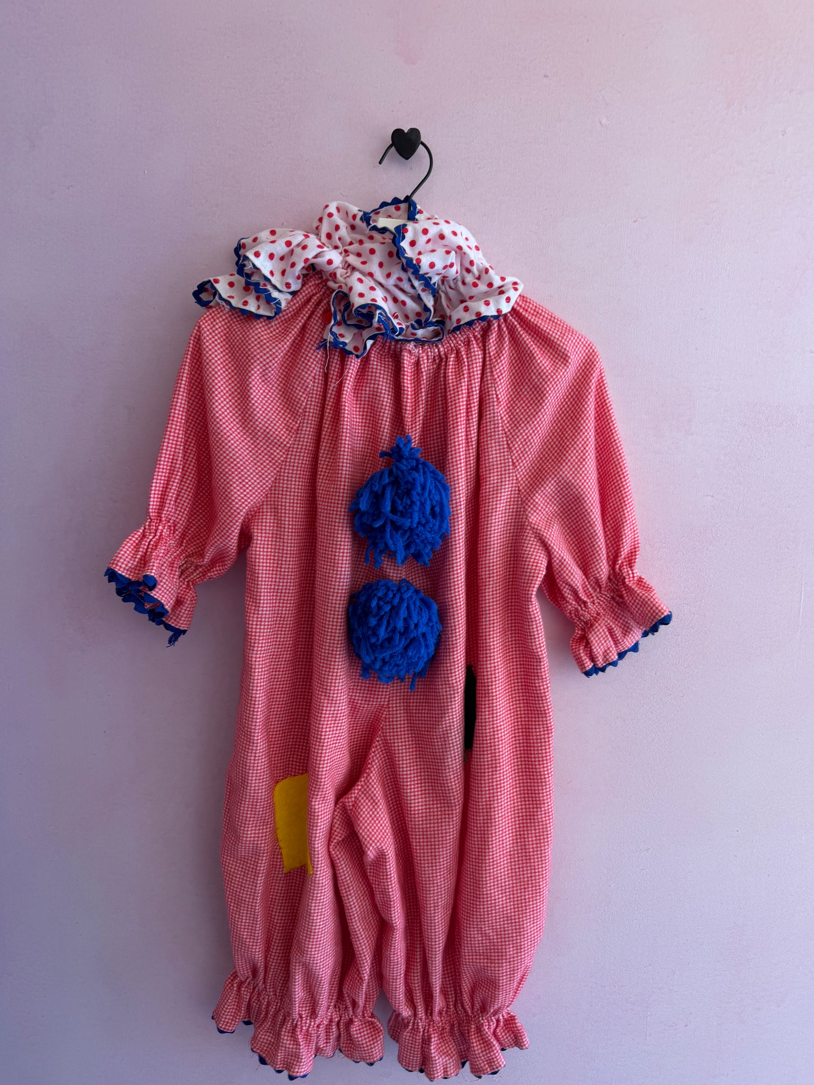 vintage handmade Clown Costume & collar / 4-6