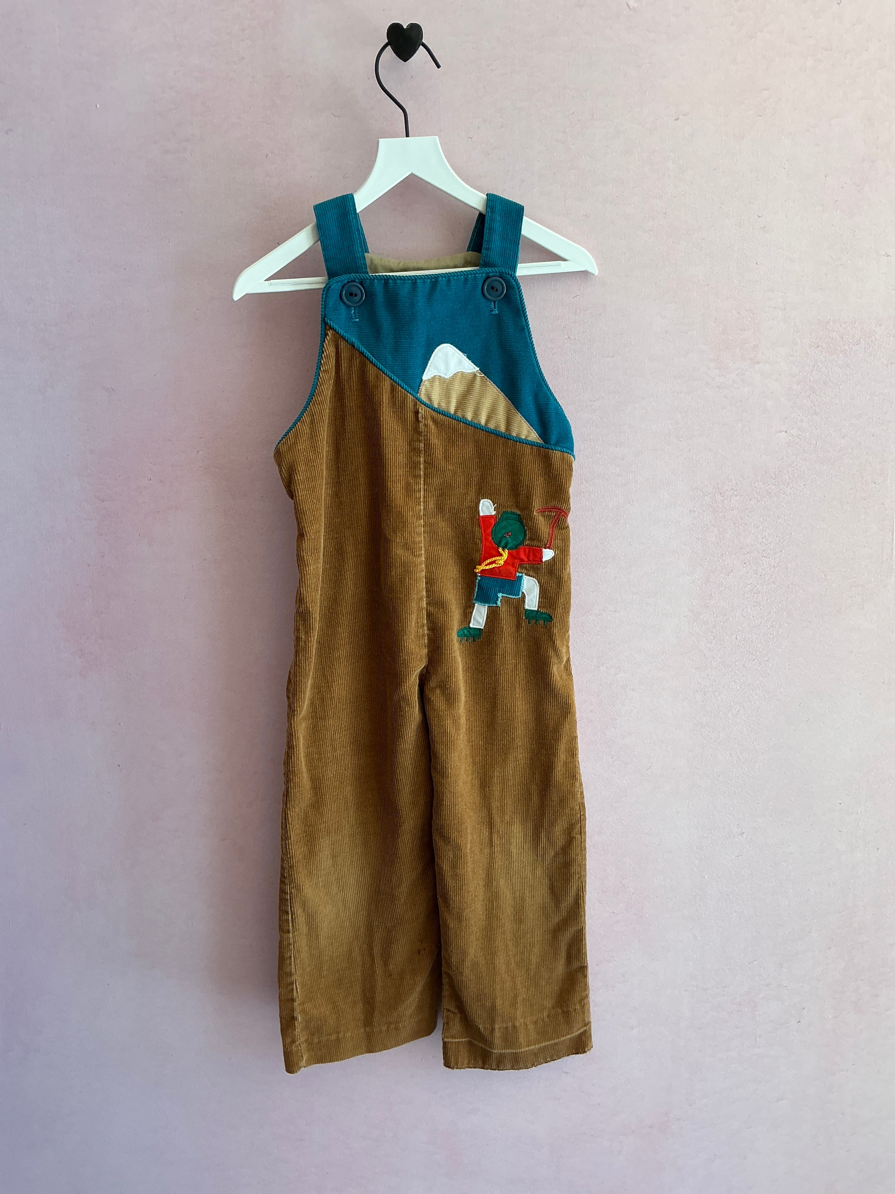 vintage mountain climber cord overalls / 3T