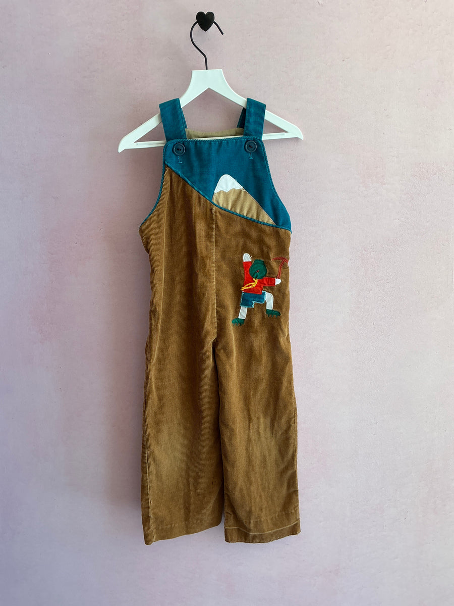 vintage mountain climber cord overalls / 3T