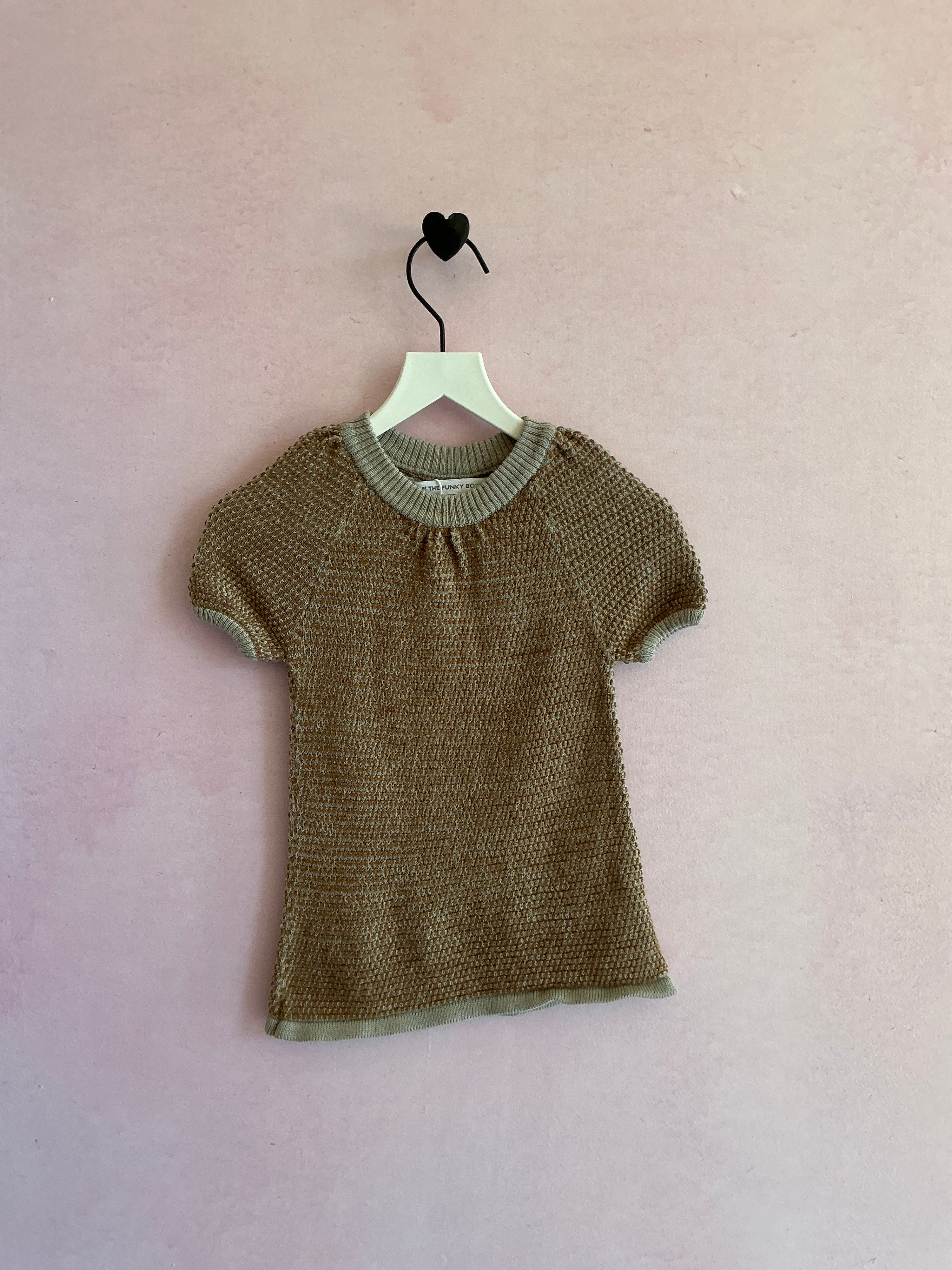 Lili & the Funky Boys Caramel Knit Dress / 12 months