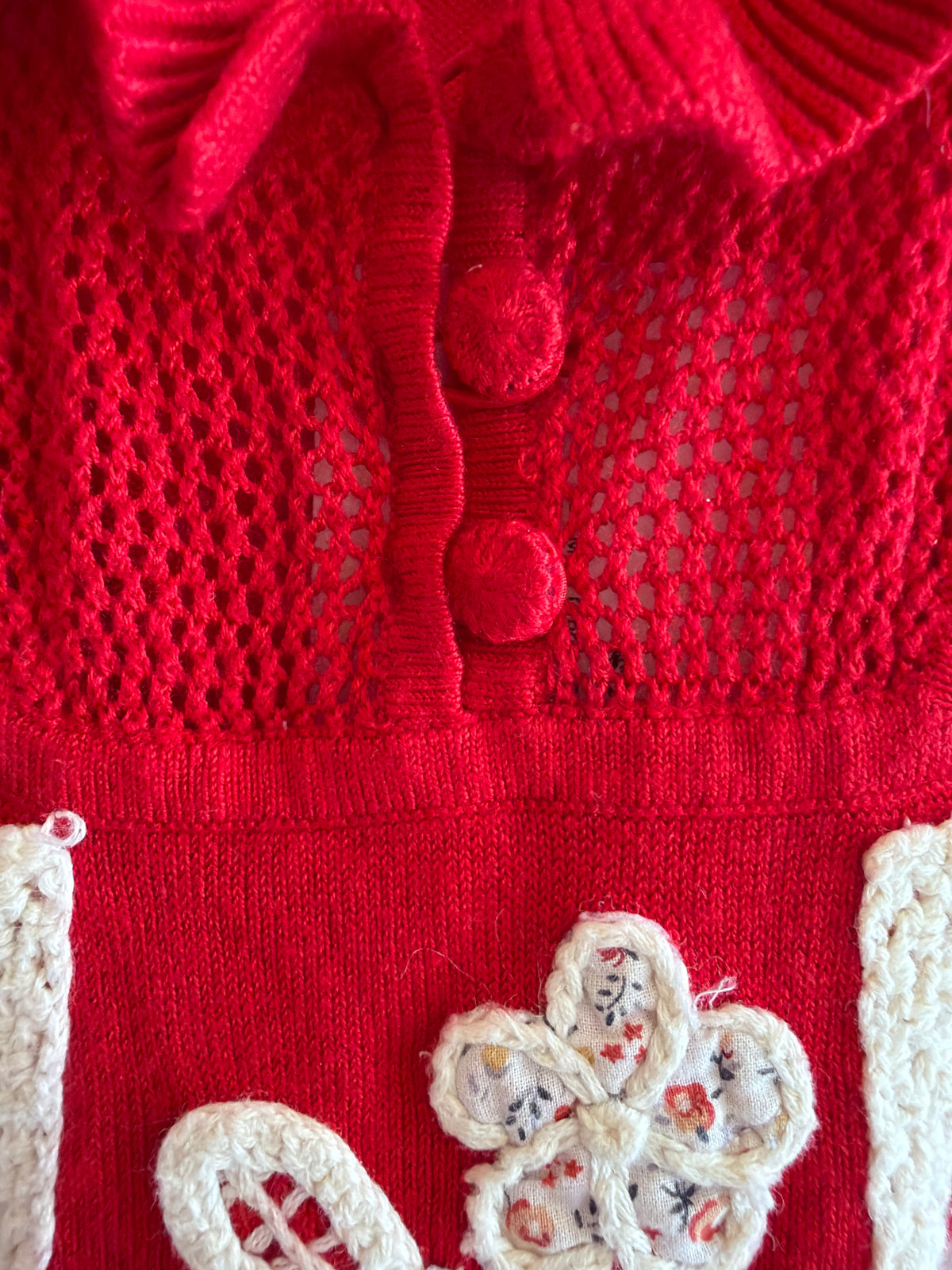Lia Molly Crochet Detail Dress / 6-12 months