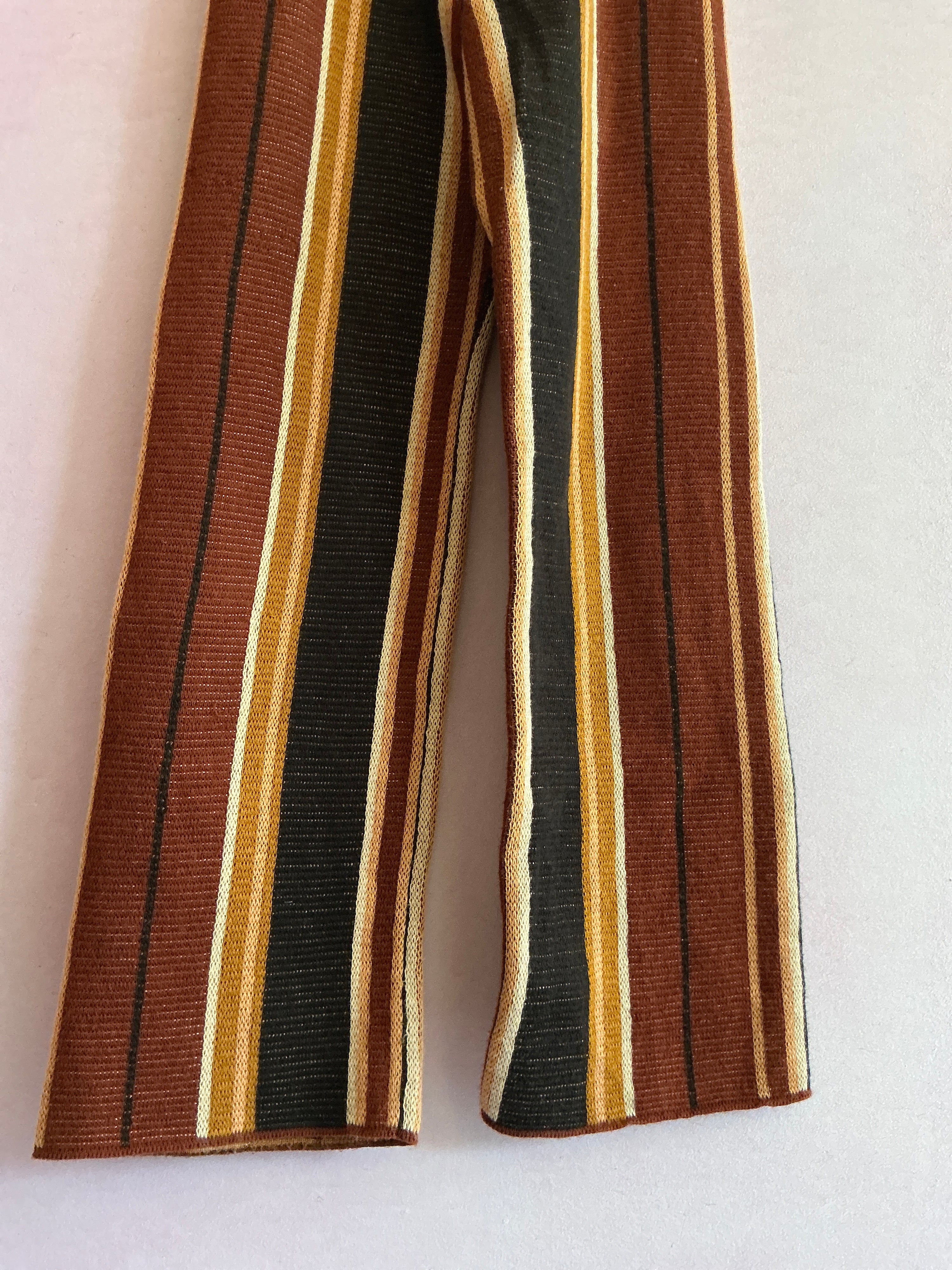 Misha & Puff Brown Orange Stripe Pants / 3-4
