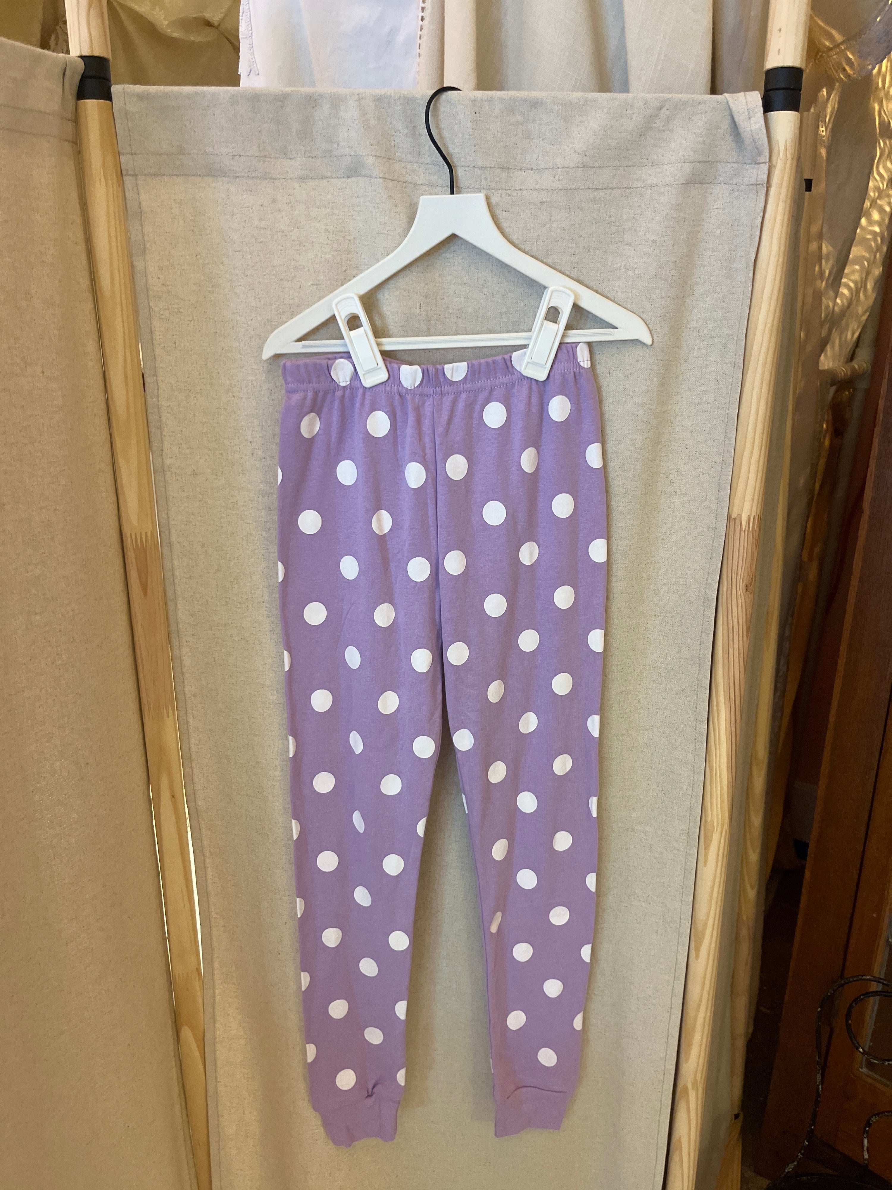 Teal Polka Dot Leggings / 6